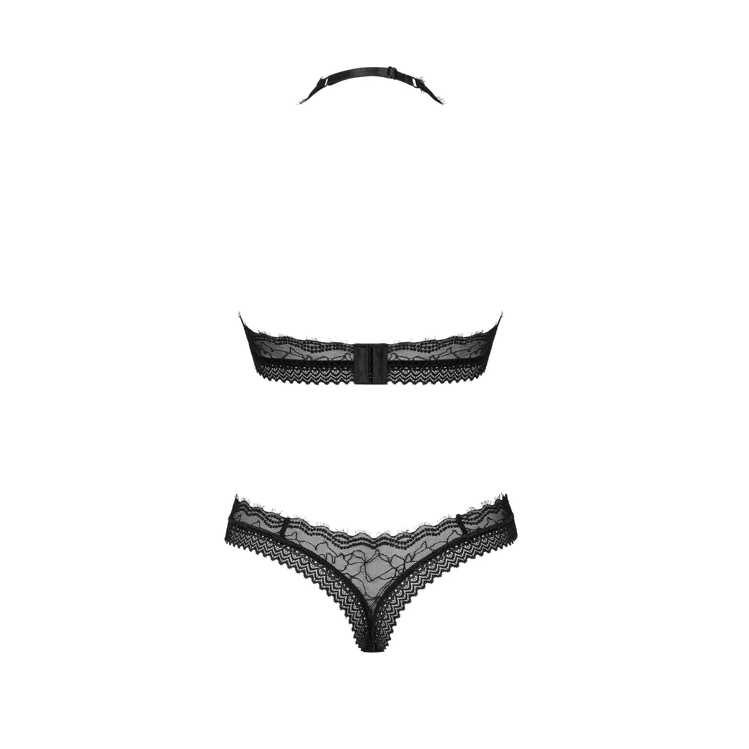 Medilla ensemble lingerie noire dentelle bretelles réglables confort sexy