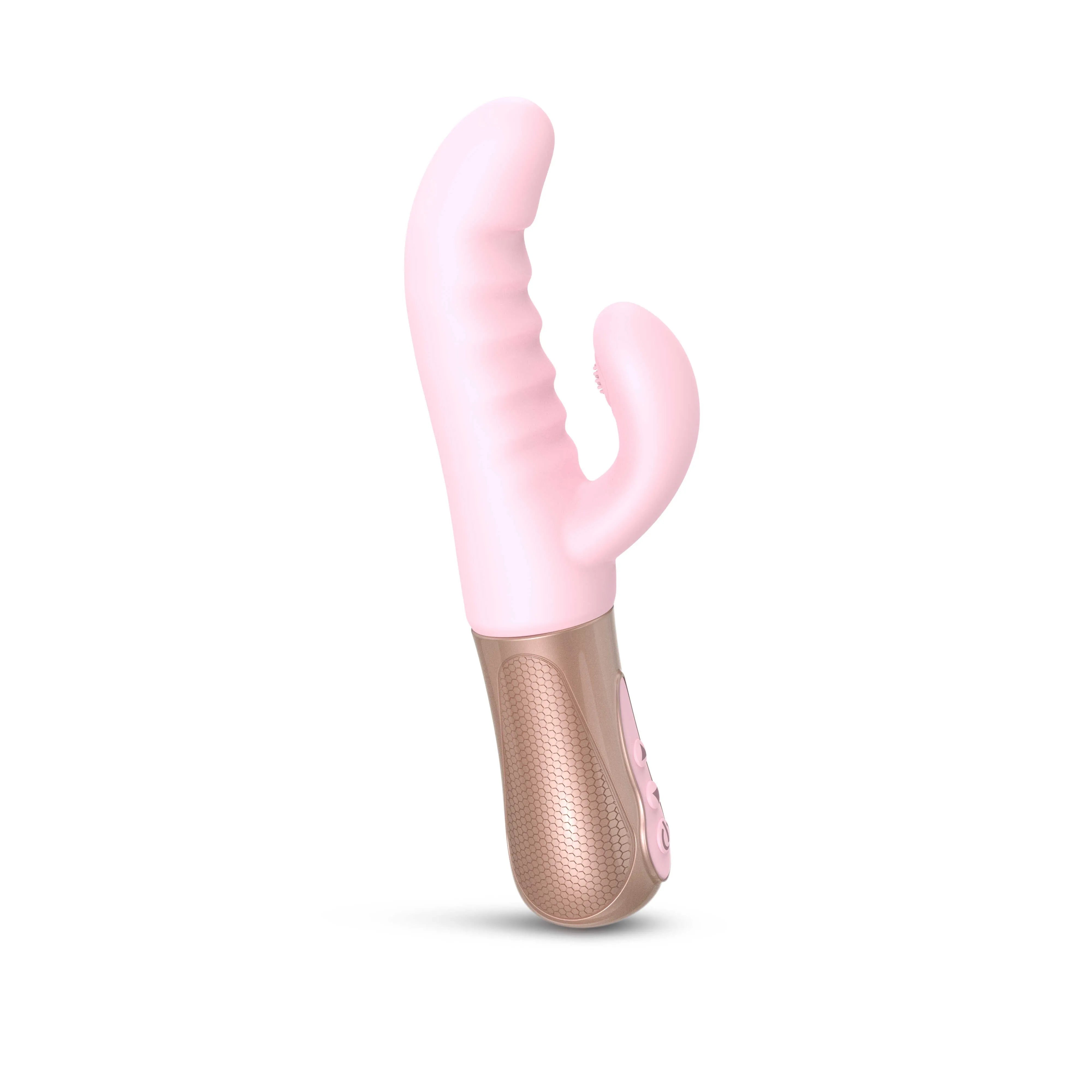 Vibromasseur Rabbit Sassy Bunny Baby Pink double stimulation puissant silicone liquide