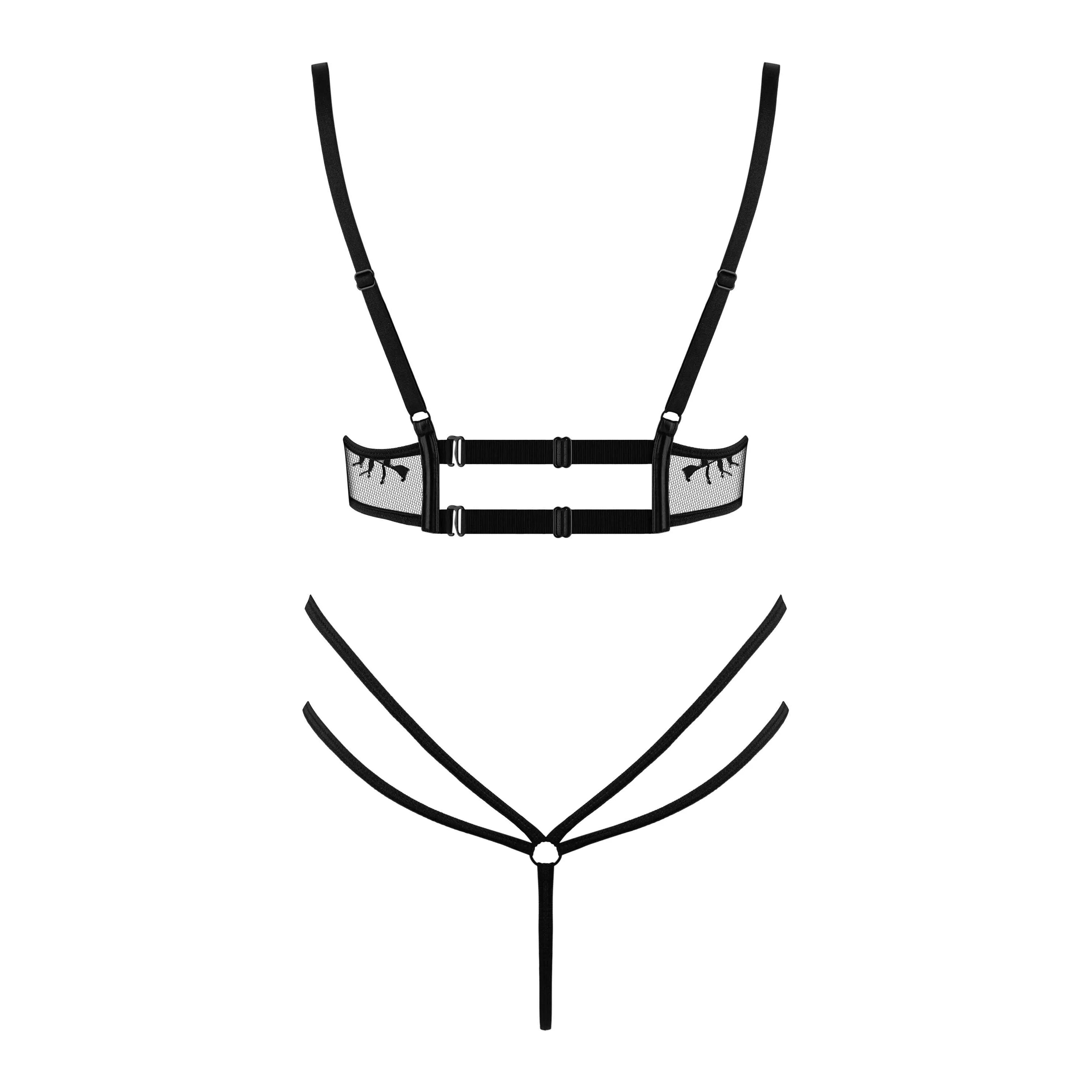 Body Leonela noir en polyester élasthanne, design élégant et ajusté, bretelles fines, parfait pour sublimer la silhouette.