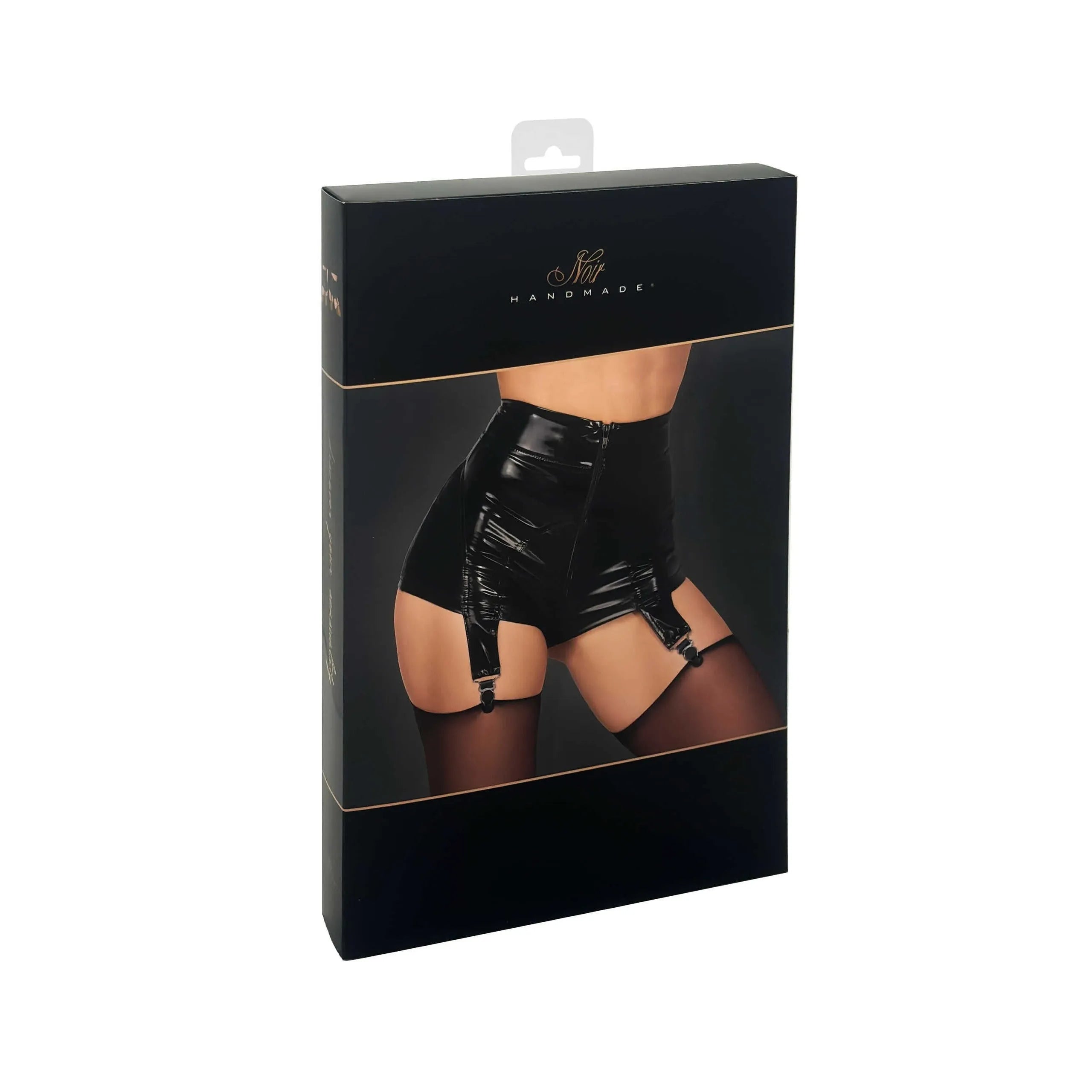 Short porte-jarretelles femme powerwetlook PVC soirée coquine audacieuse ajustement séduisant
