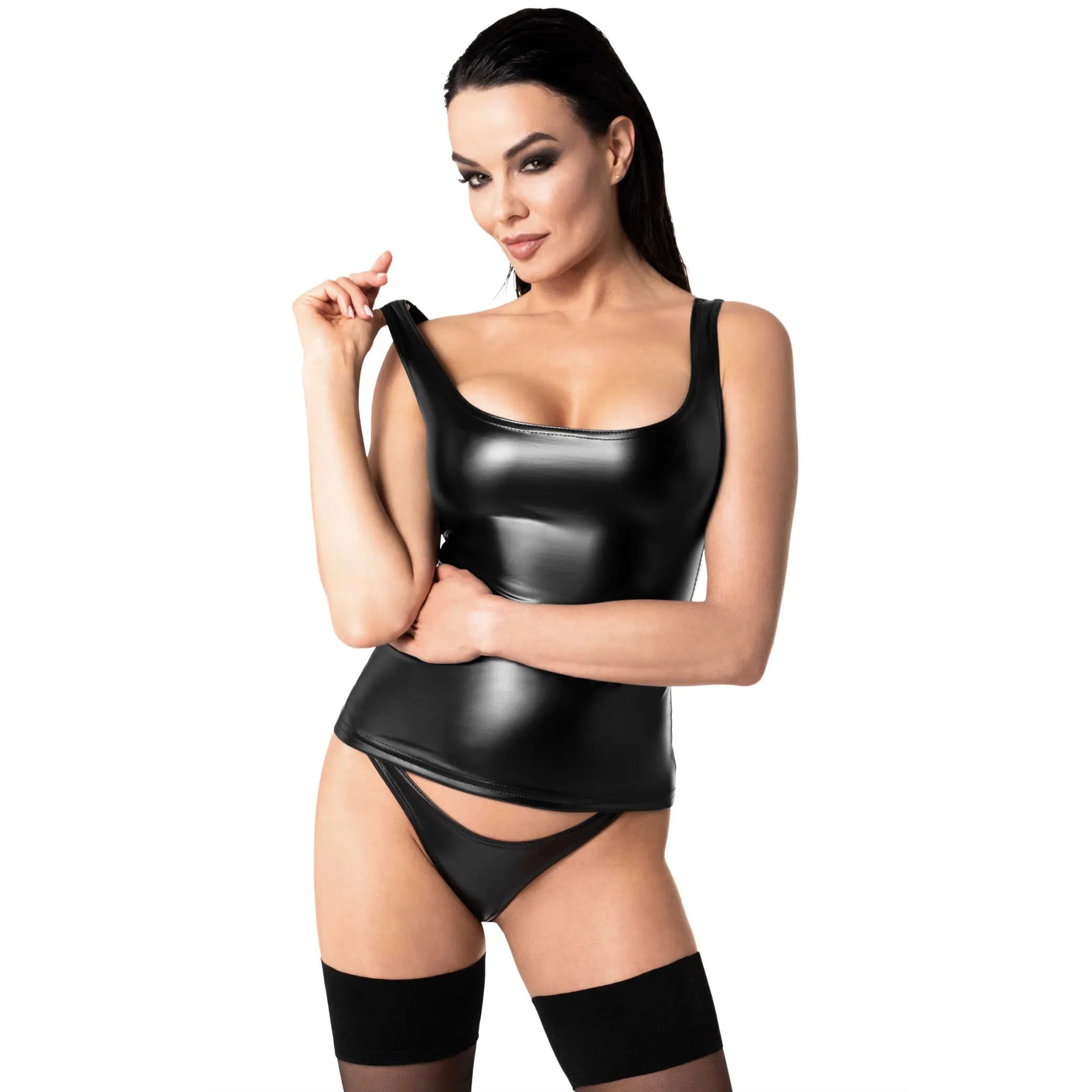 Débardeur Wetlook élastique silhouette ajustée confort et style modernes