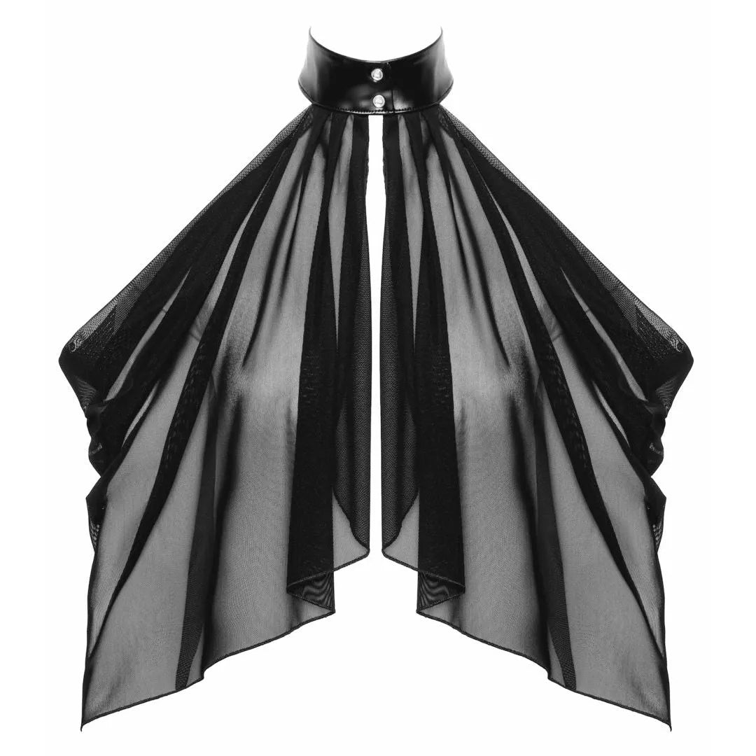 F349 Bolero Opium top transparent maille élastique élégant polyvalent soirée mode