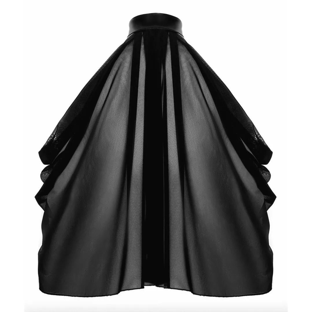 F349 Bolero Opium top transparent maille élastique élégant polyvalent soirée mode