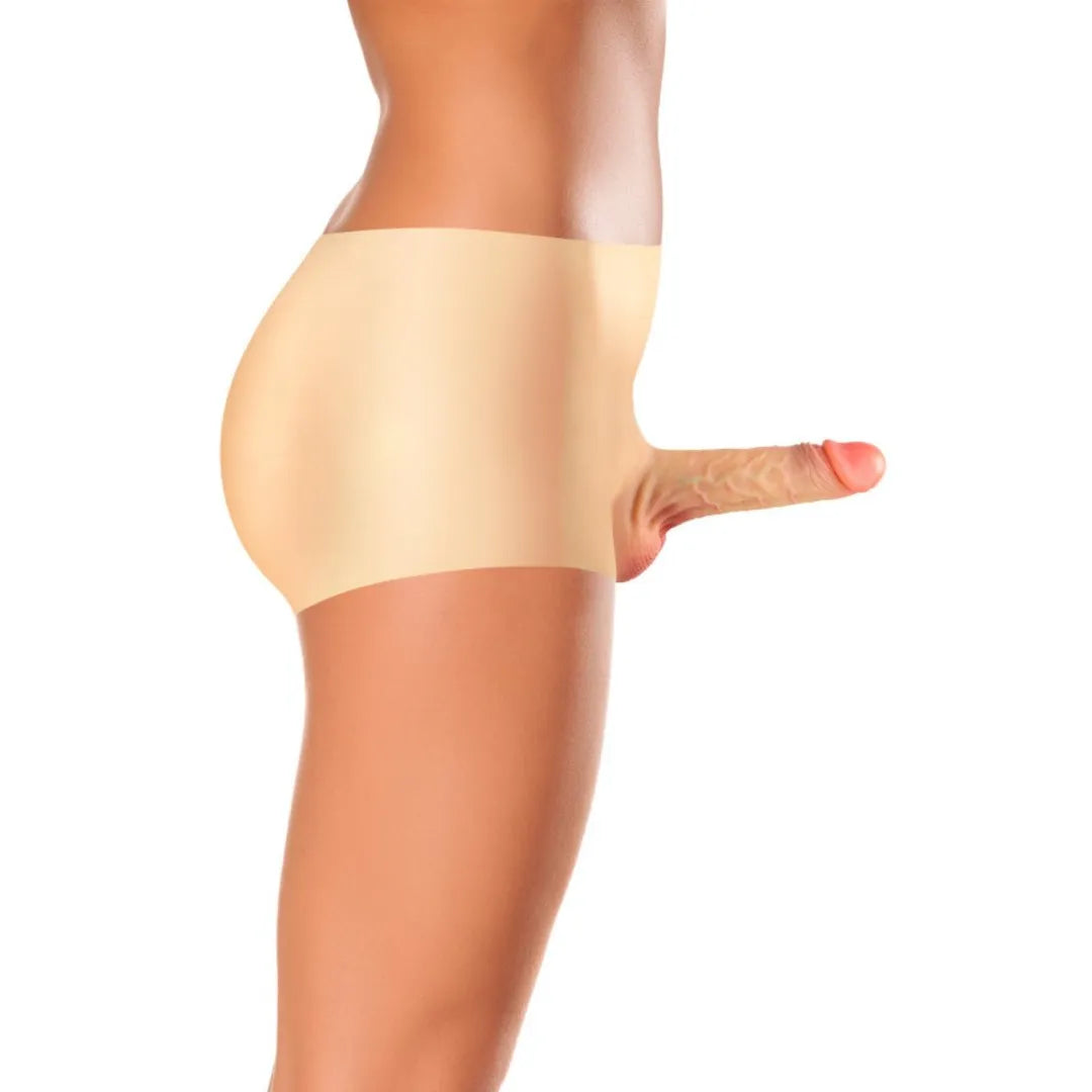 dildo ultra réaliste silicone intégré culotte stimulation optimale S/M L/XL