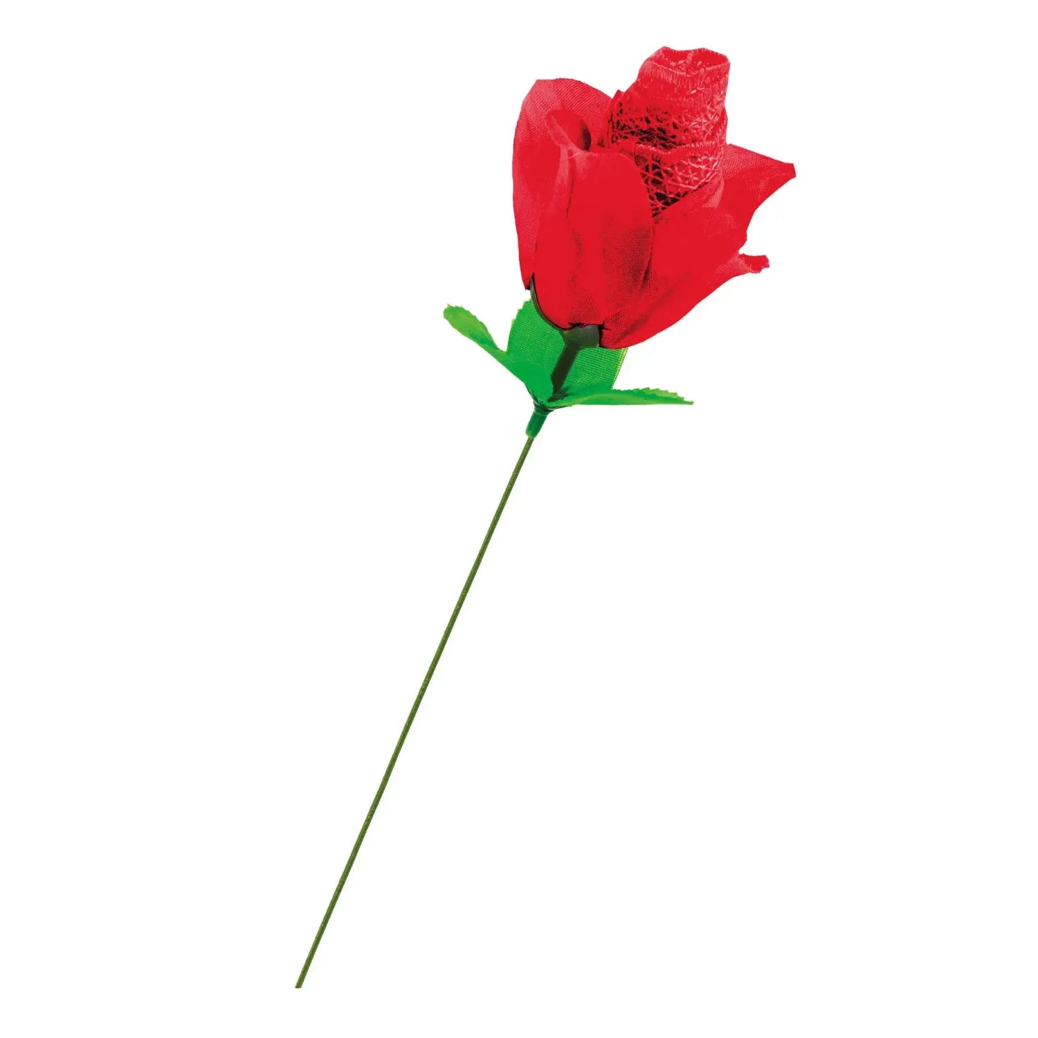 Rose artificielle rouge avec culotte dentelle cachée, cadeau original et élégant, tailles 34-40.
