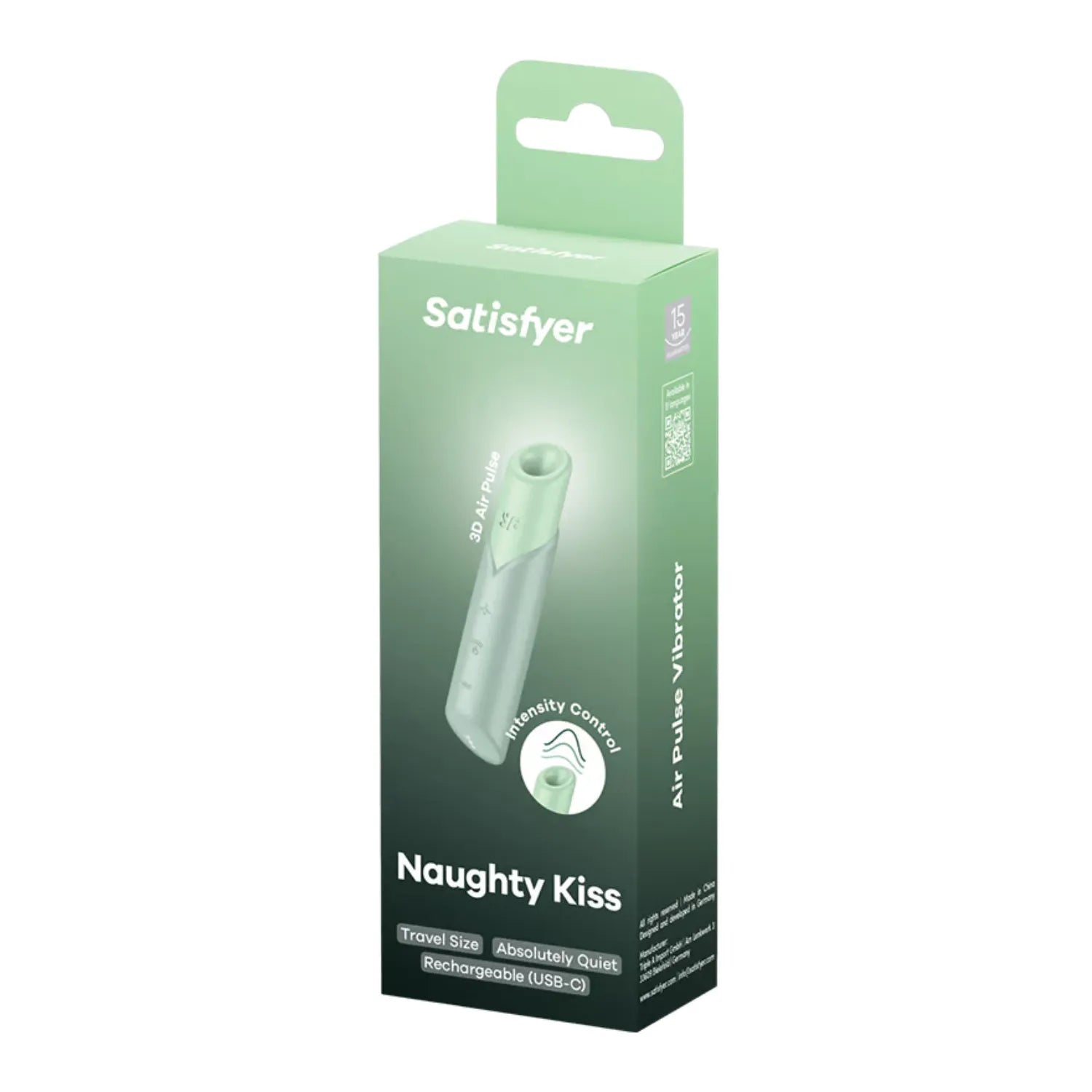 Stimulateur Clitoridien Compact Naughty Kiss 30 Combinations Plaisir Silicone Étanche Rechargeable USB-C Voyage Coquin Silencieux IPX7