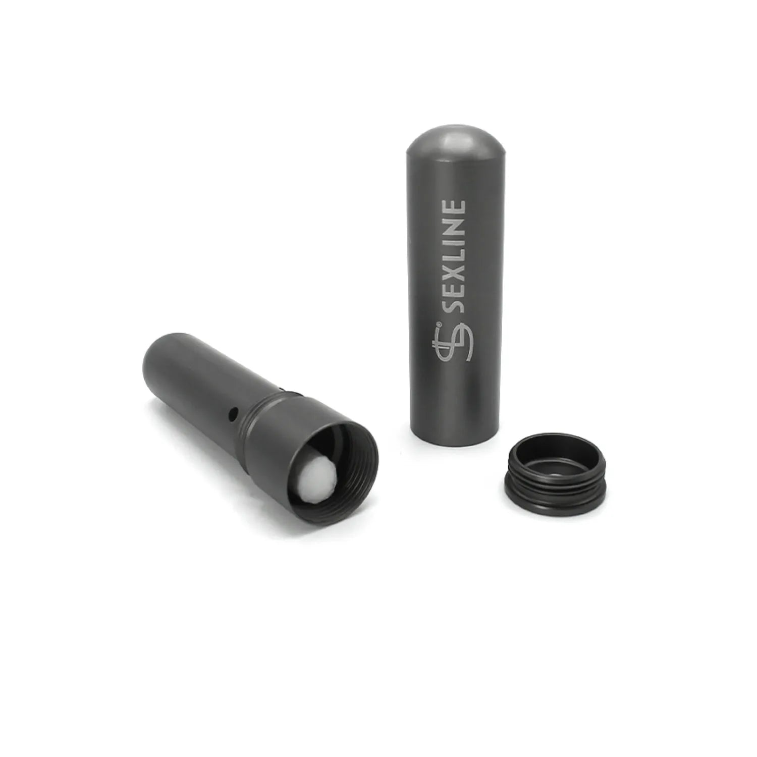 Inhalateur d’arômes d’ambiance Premium, Anti-fuite, Design Métal Gris Anthracite, Avec Mèche Spéciale Remplaçable pour Expérience Propre Intense