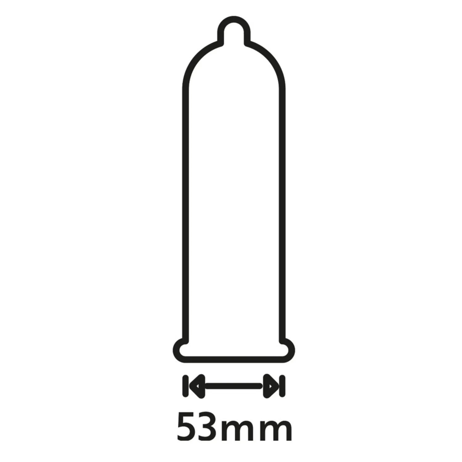 Préservatifs transparents neutres en odeur goût lubrifiés silicone végétaliens 180mm 53mm Secura Condoms