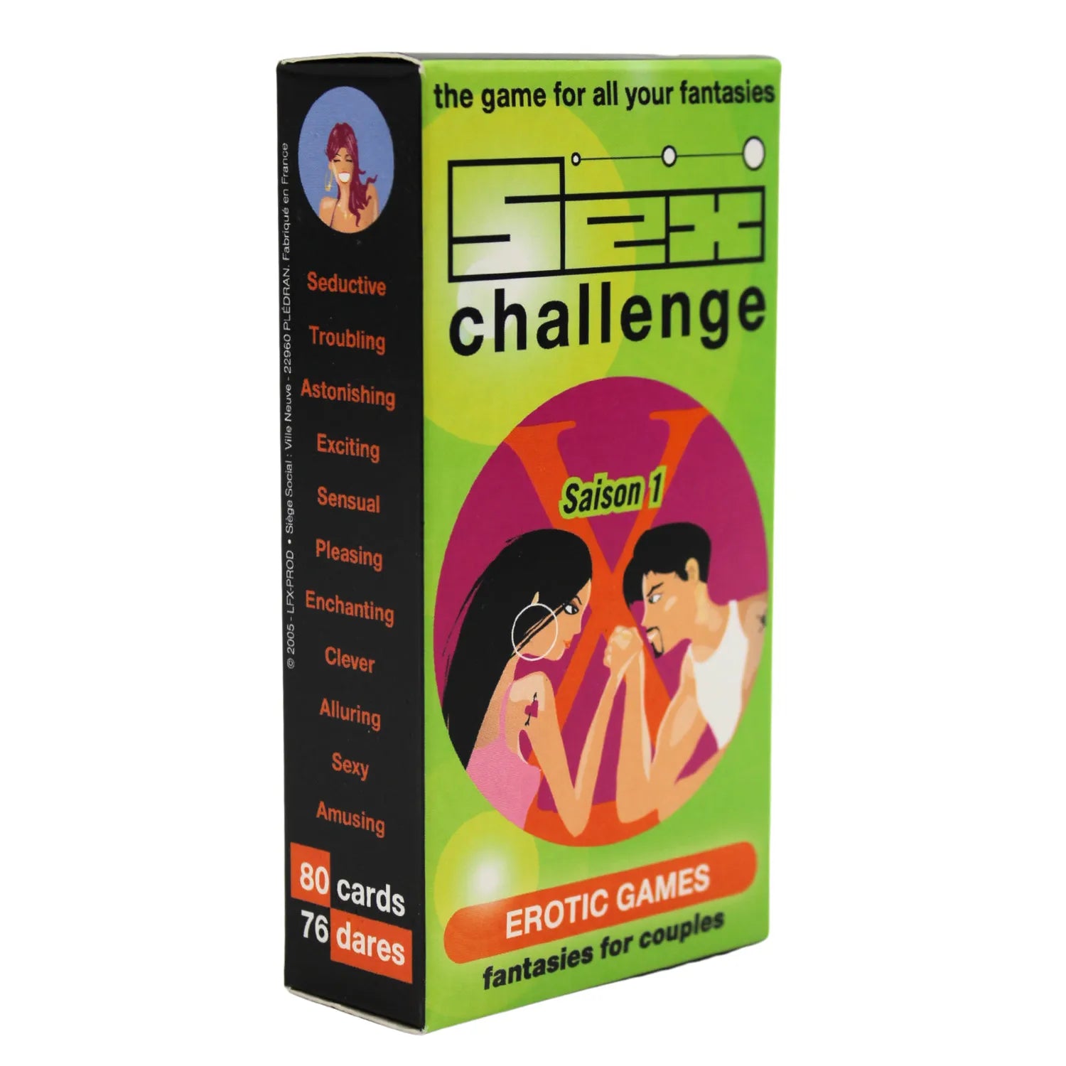 Jeu de Cartes Coquin Anglais Vices et Délices Saison 1 - Pimentez Votre Relation avec 76 Gages Érotiques pour Éveiller Désirs et Fantasmes