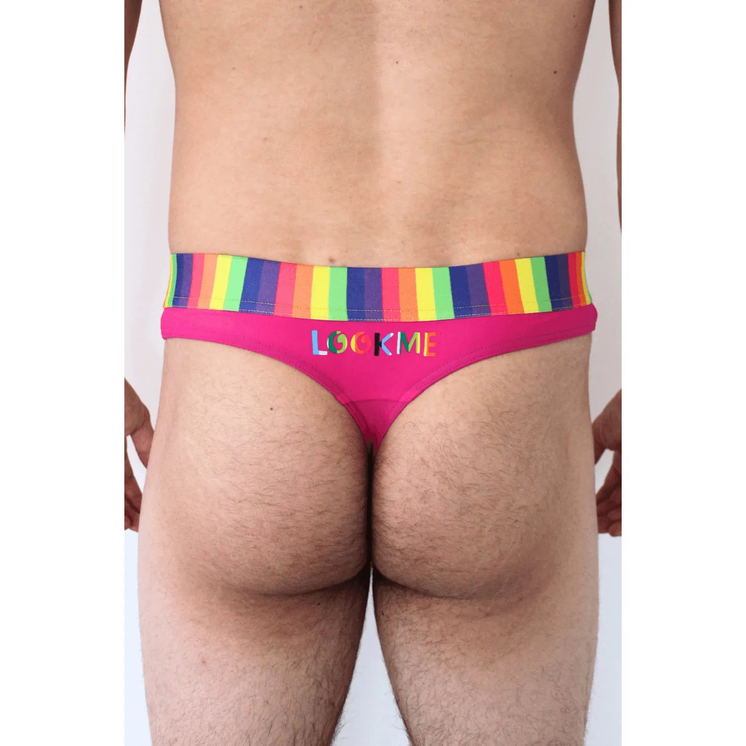 String Rose Homme Confortable Style Affirmé Ceinture Arc-en-ciel Lookme Design Minimaliste Sous-vêtements Stylés Originaux Polyamide Élasthanne