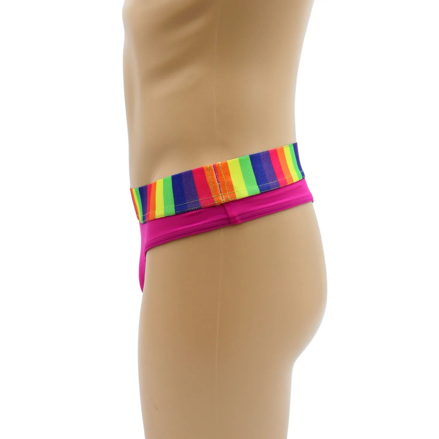 String Rose Homme Confortable Style Affirmé Ceinture Arc-en-ciel Lookme Design Minimaliste Sous-vêtements Stylés Originaux Polyamide Élasthanne