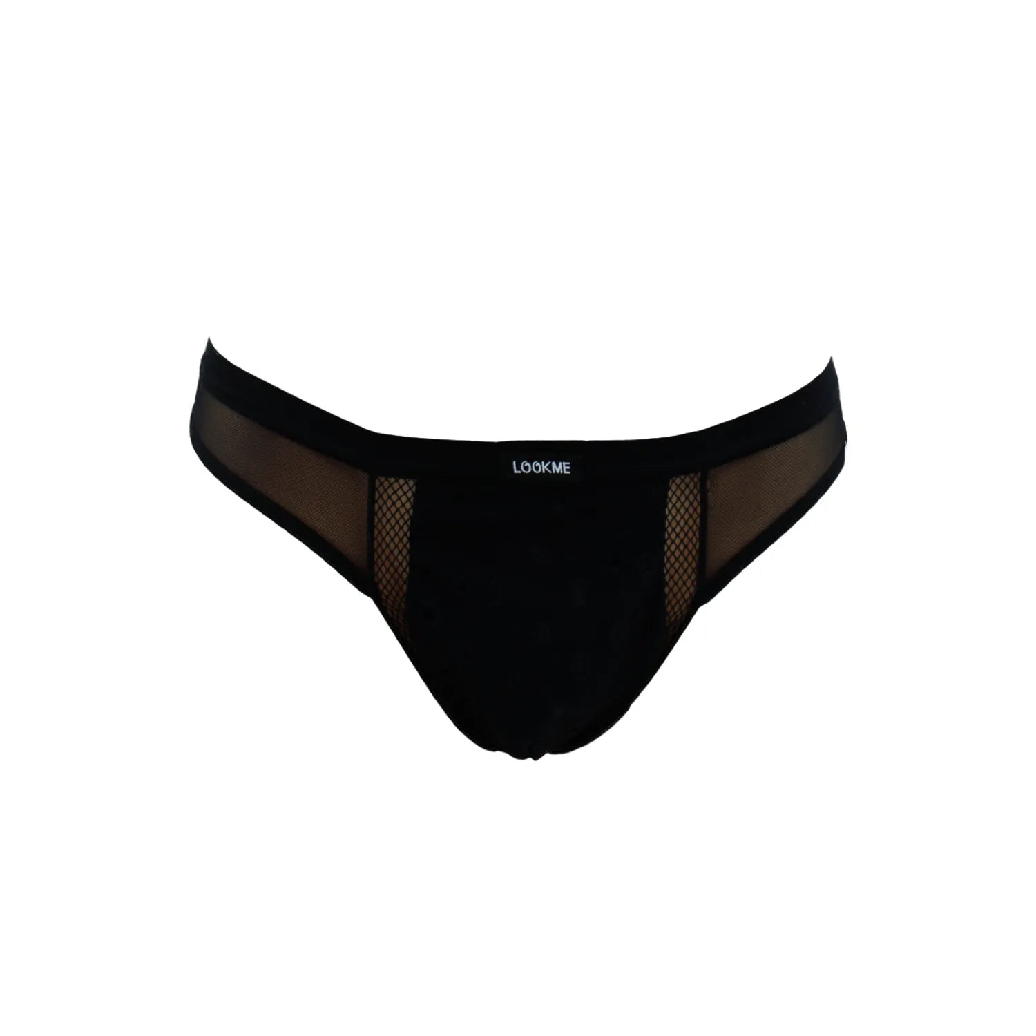 String Noir Homme Design Élégant Confortable Original LOOKME Matière Respirable Coupe Taille Basse Raffiné Chic Pour Occasions Spéciales 92% Polyester 8% Élasthanne