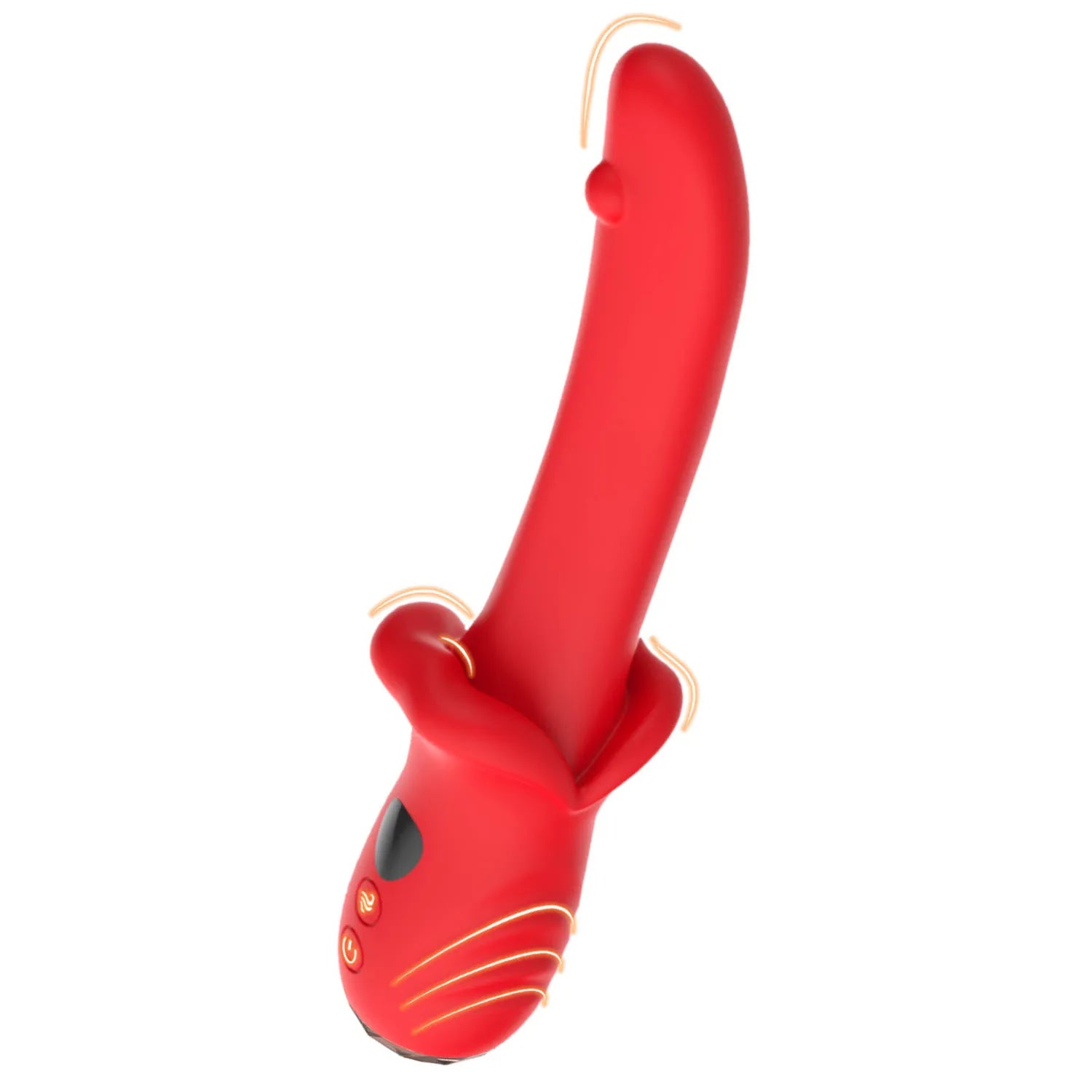 Vibromasseur Kiss Silicone Médical 9 Modes Vibration Rechargeable USB Waterproof Usage 60 Minutes Taille Compacte 210mmx28mm Idéal Débutantes Expertes