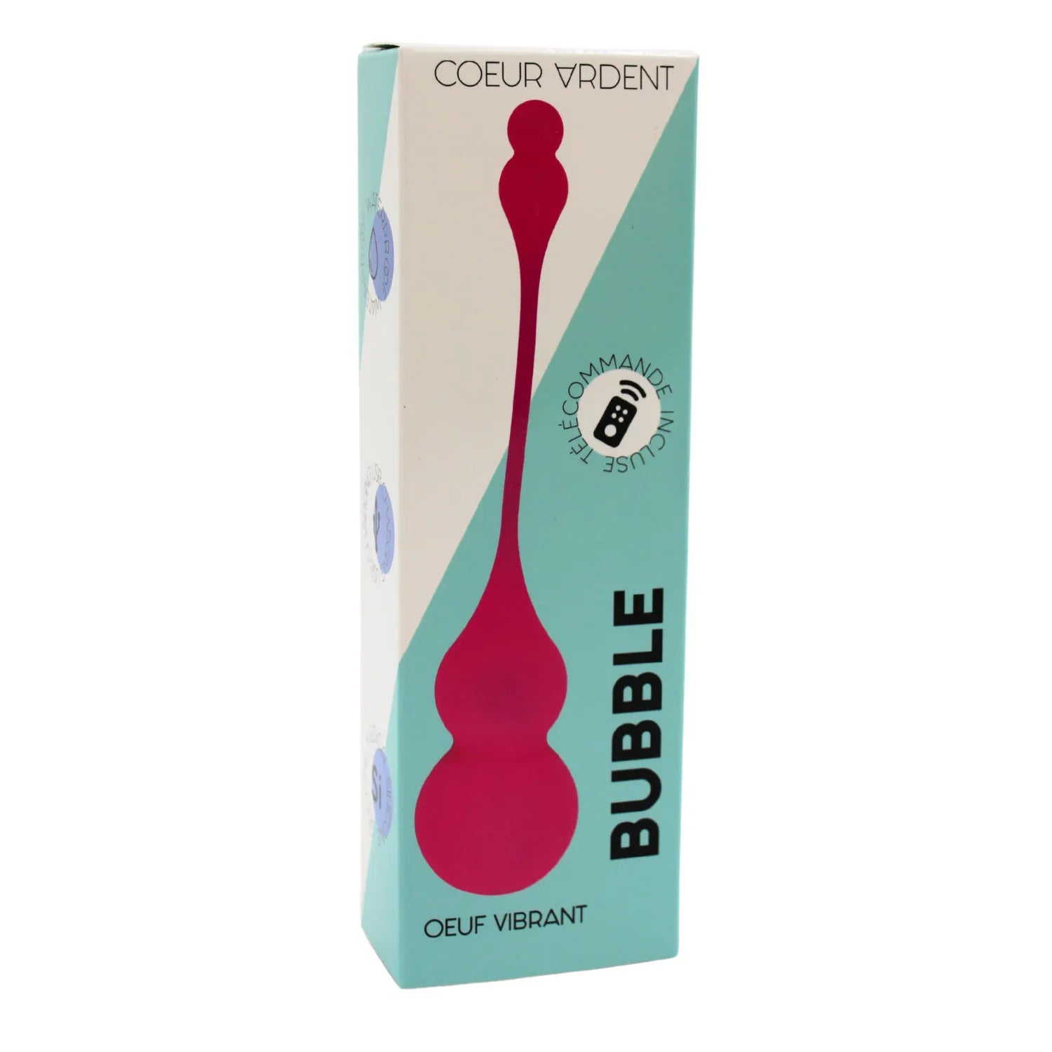 Oeuf Vibrant Télécommandé BUBBLE Nouvelle Génération - 10 Modes Vibration, 6 Vitesses, Silicone Médical Ultra-Doux, Rechargeable USB, Design Ergonomique pour Plaisir Solo ou en Couple