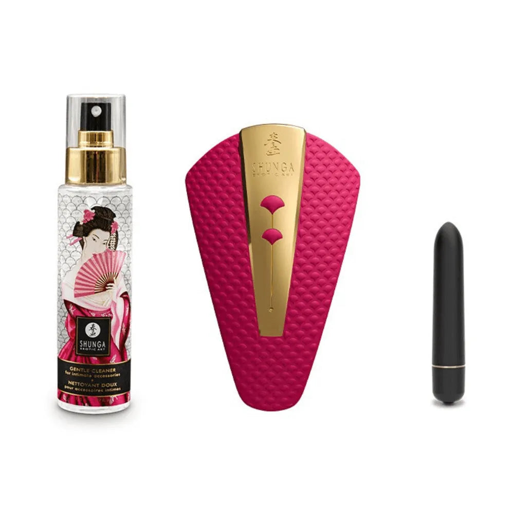 Calendrier de l'Avent SHUNGA 25 ans, coffret luxe avec produits intimes et accessoires, design élégant et festif.