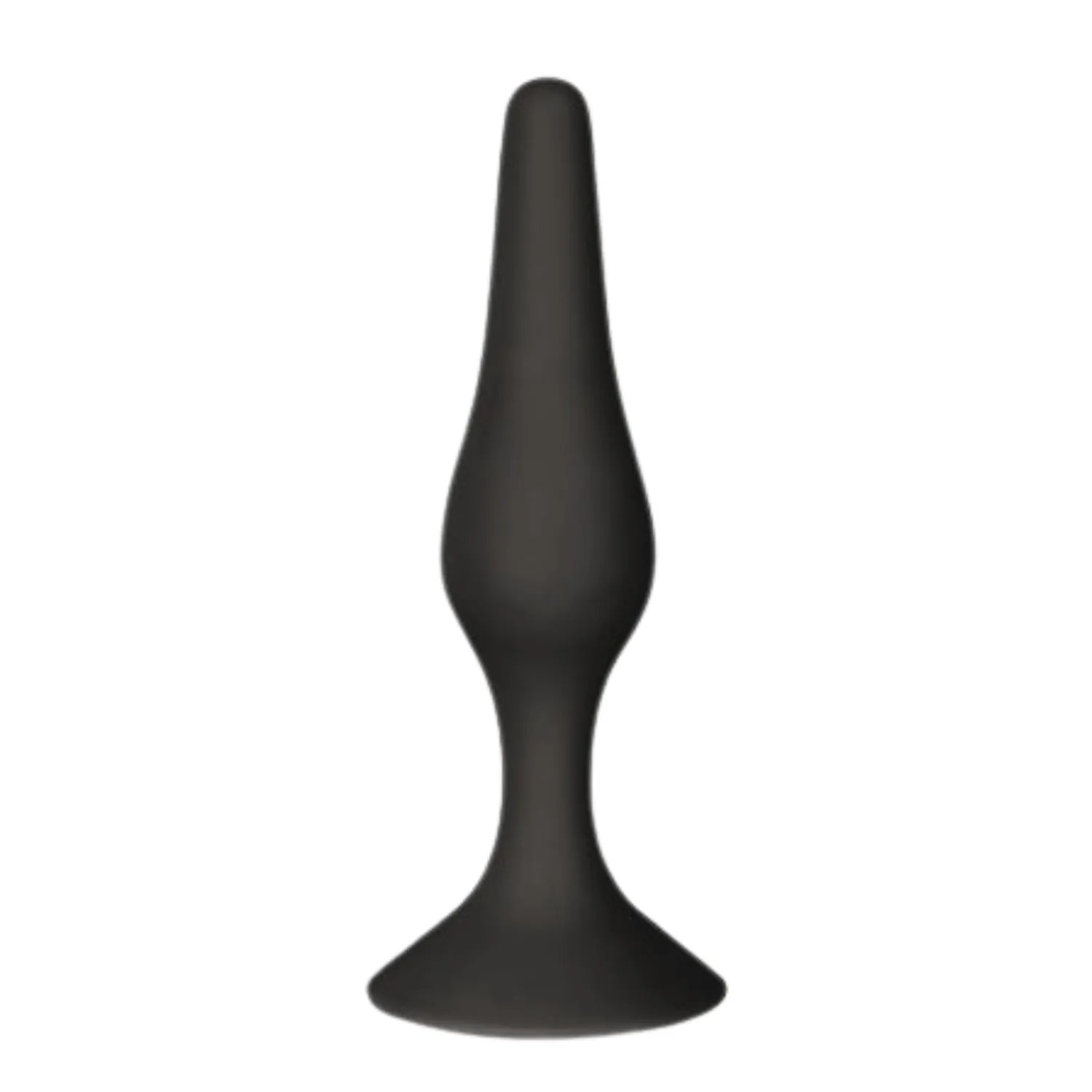 Plug Anal Noir Silicone Premium Ventouse Puissante Étanche Débutants Expérimentés 11,3 cm