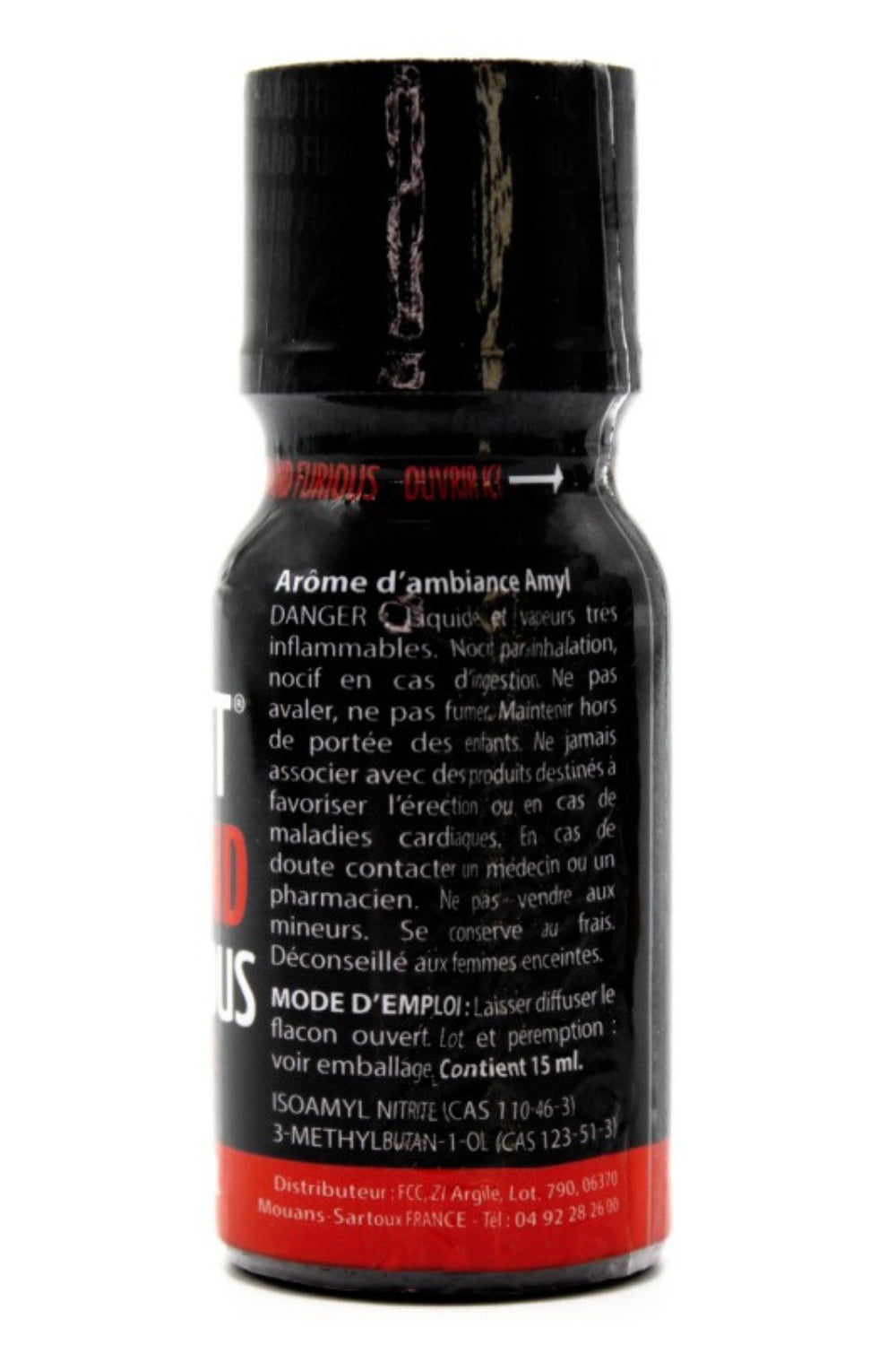 Stimulant euphorisant arôme Amyl Fist Hand Furious 15 ml