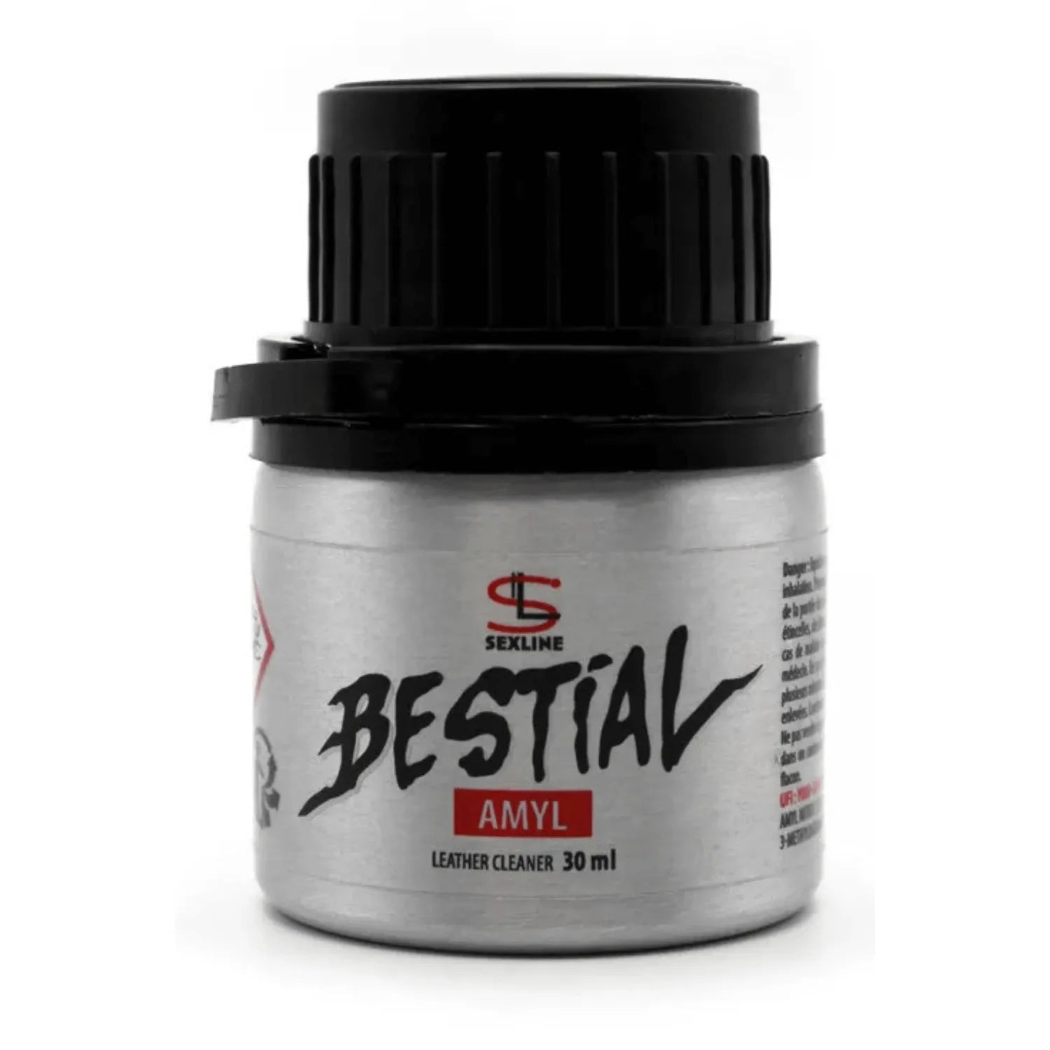 Nettoyant cuir arôme Amyl Bomber Bestial 30 ml formulation intense sécurité maximale Sexline