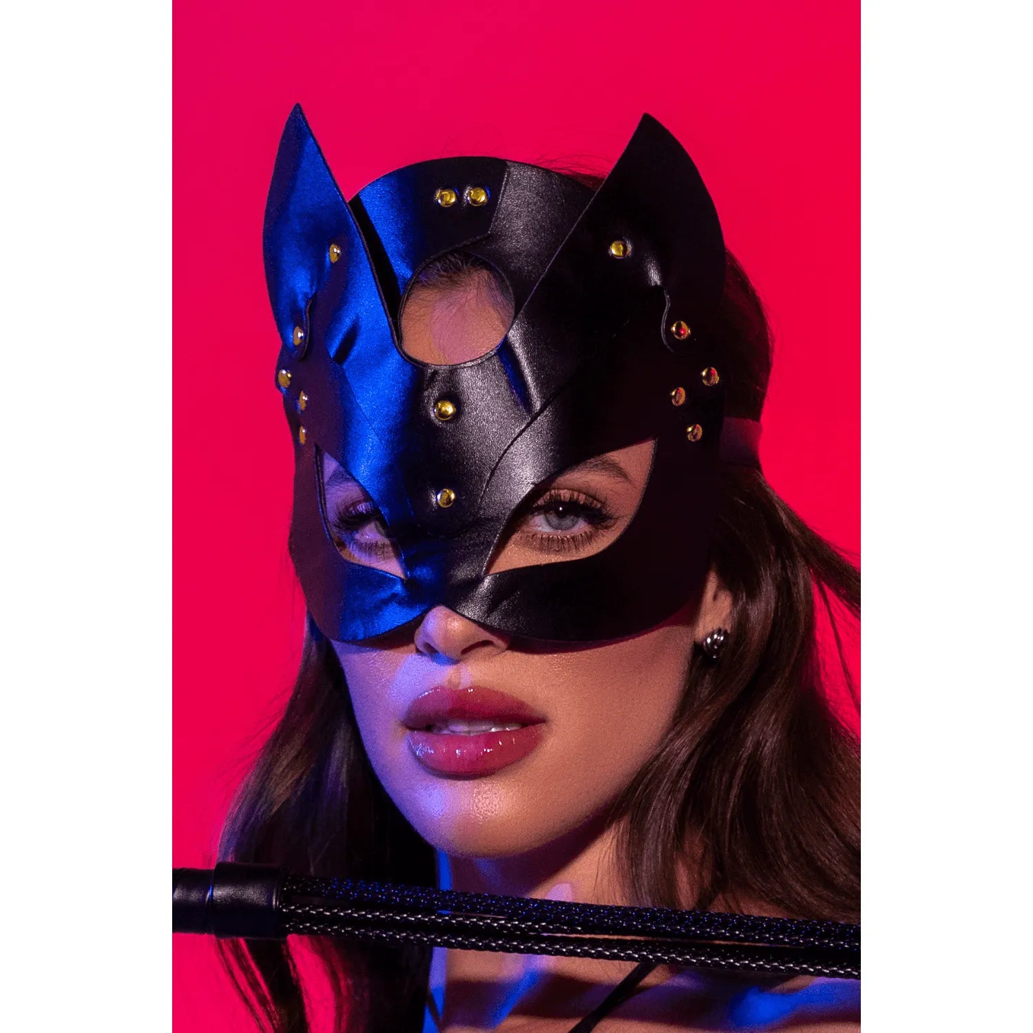 Masque félin similicuir doux mystère élégance Mapalé accessoires raffinés