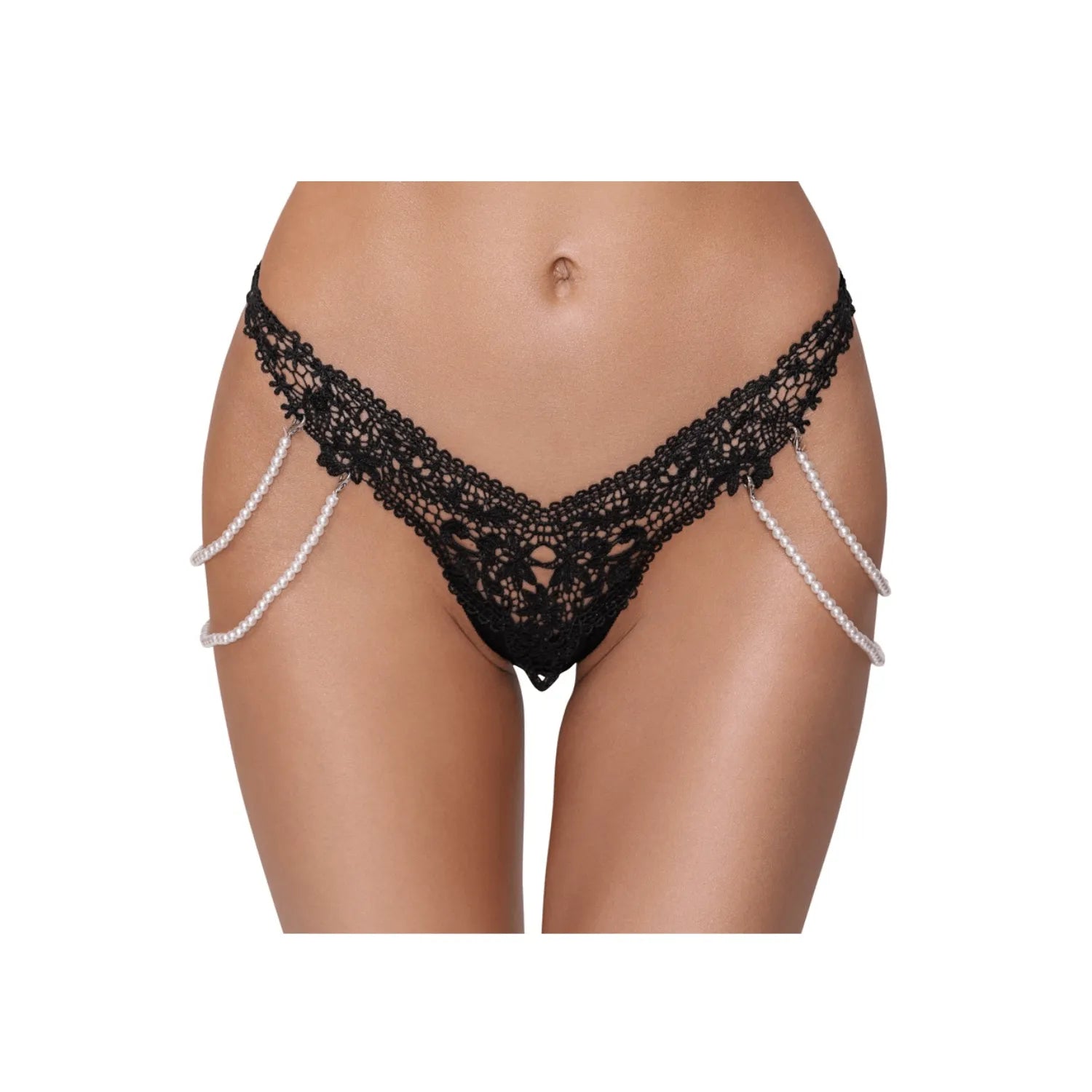 String Rio dentelle brodée perles amovibles chaînes élastiques féminine séduisante