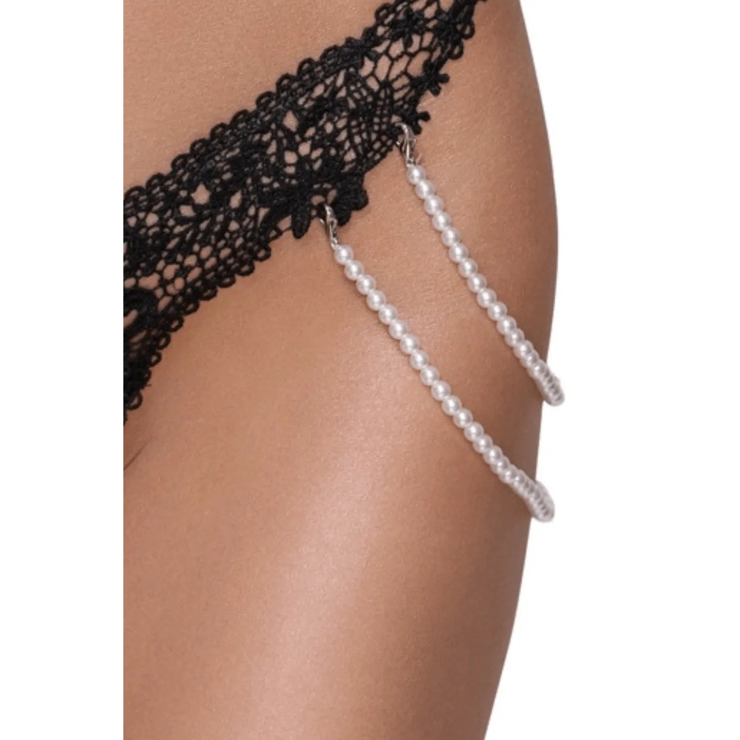 String Rio dentelle brodée perles amovibles chaînes élastiques féminine séduisante