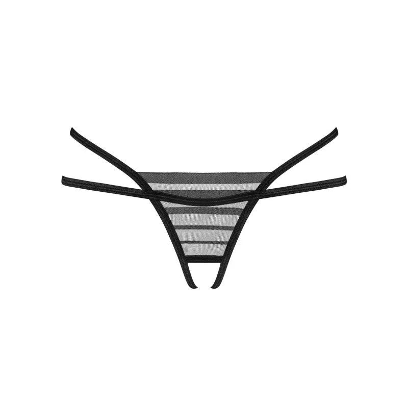 Lune Bellis string ouvert - Noir