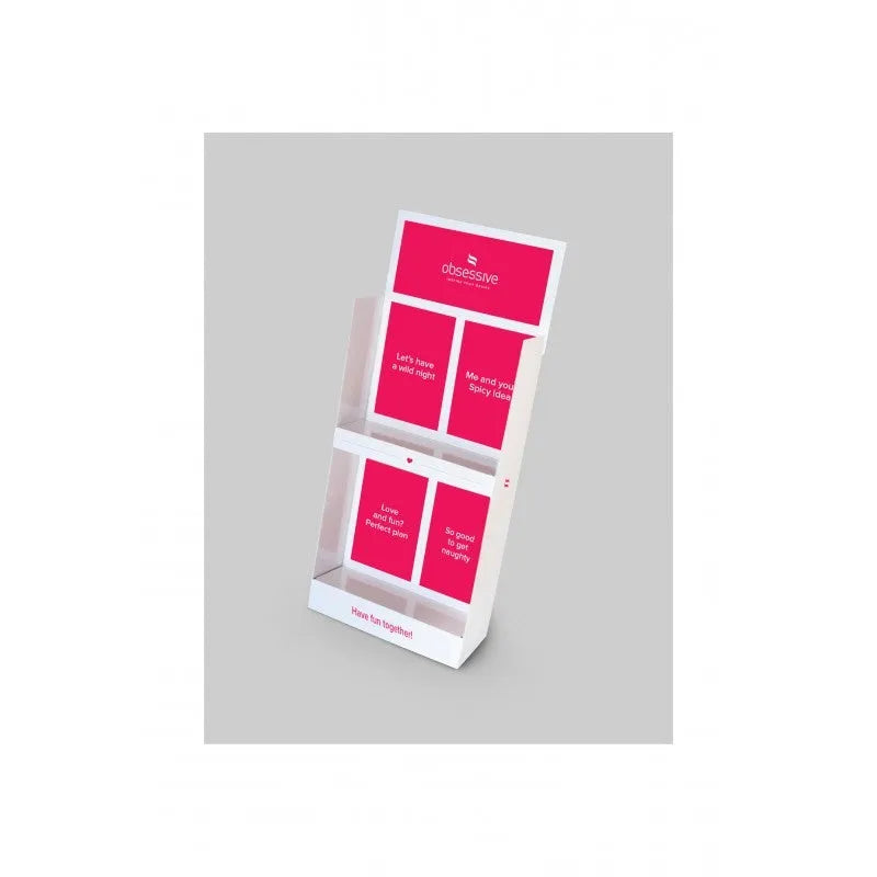 Petit présentoir Obsessive pour packaging moyen 8 emplacements 62 cm