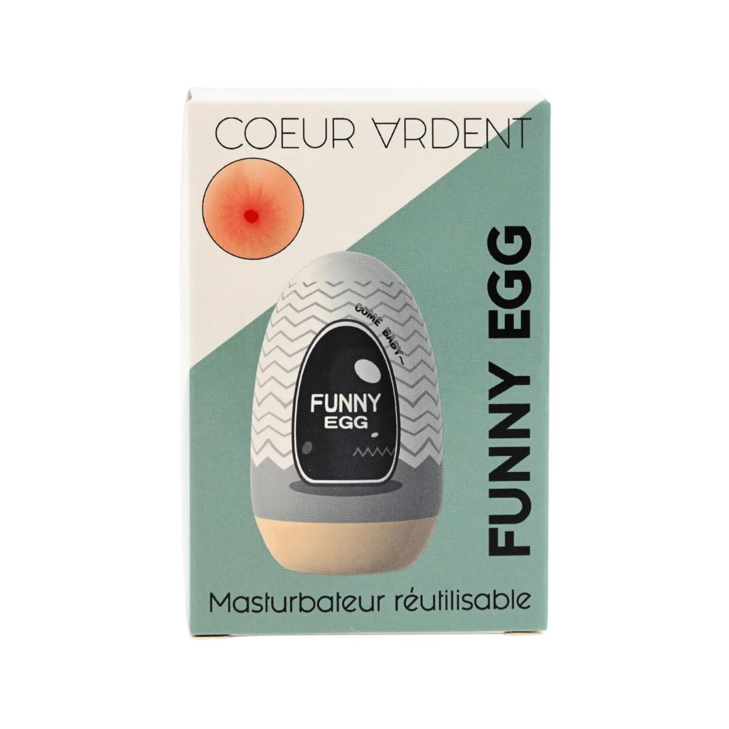 Gaine Masturbatrice Réutilisable FUNNY EGG – Design Réaliste Anus