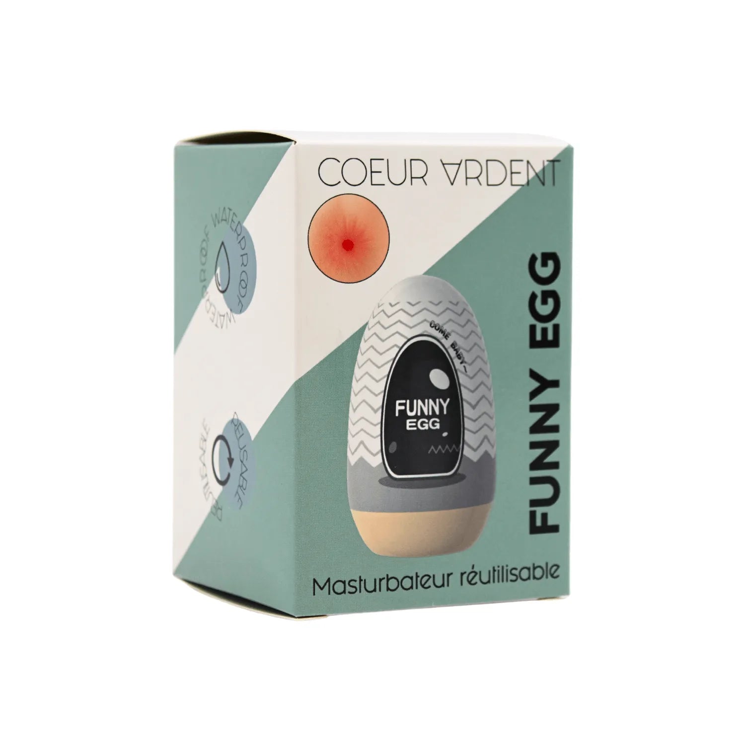 Gaine Masturbatrice Réutilisable FUNNY EGG – Design Réaliste Anus
