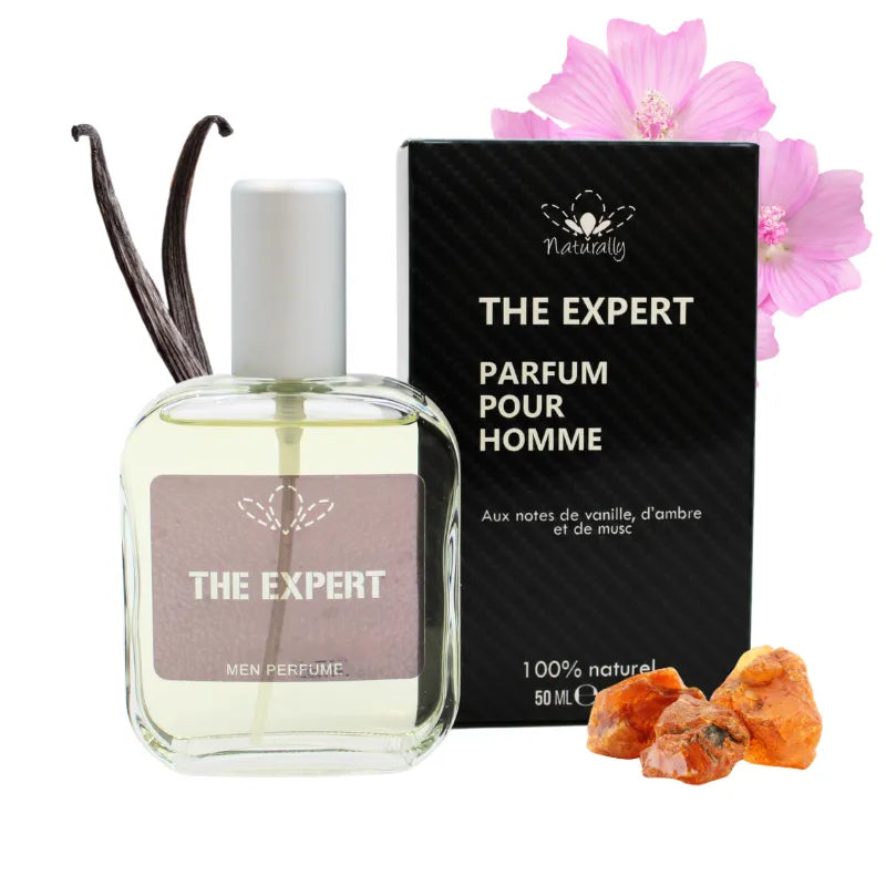 Parfum homme naturel sensuel vanille ambre musc apaisant camomille 50 ml