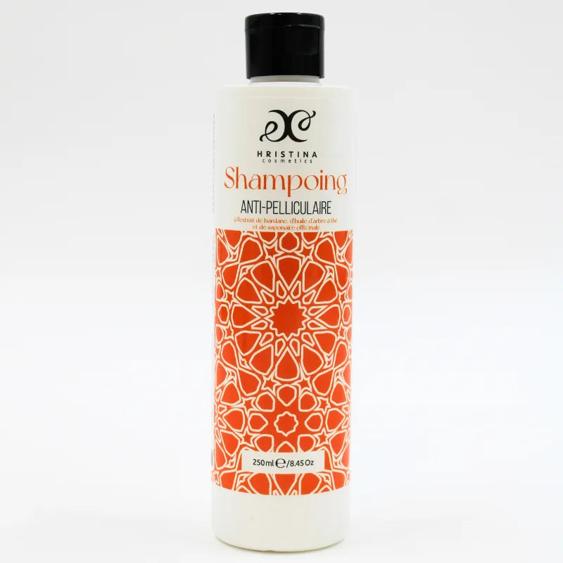 Shampooing anti-pelliculaire naturel cuir chevelu sensible bardane arbre à thé 250ml