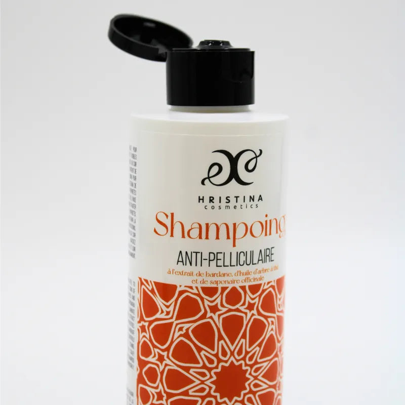 Shampooing anti-pelliculaire naturel cuir chevelu sensible bardane arbre à thé 250ml