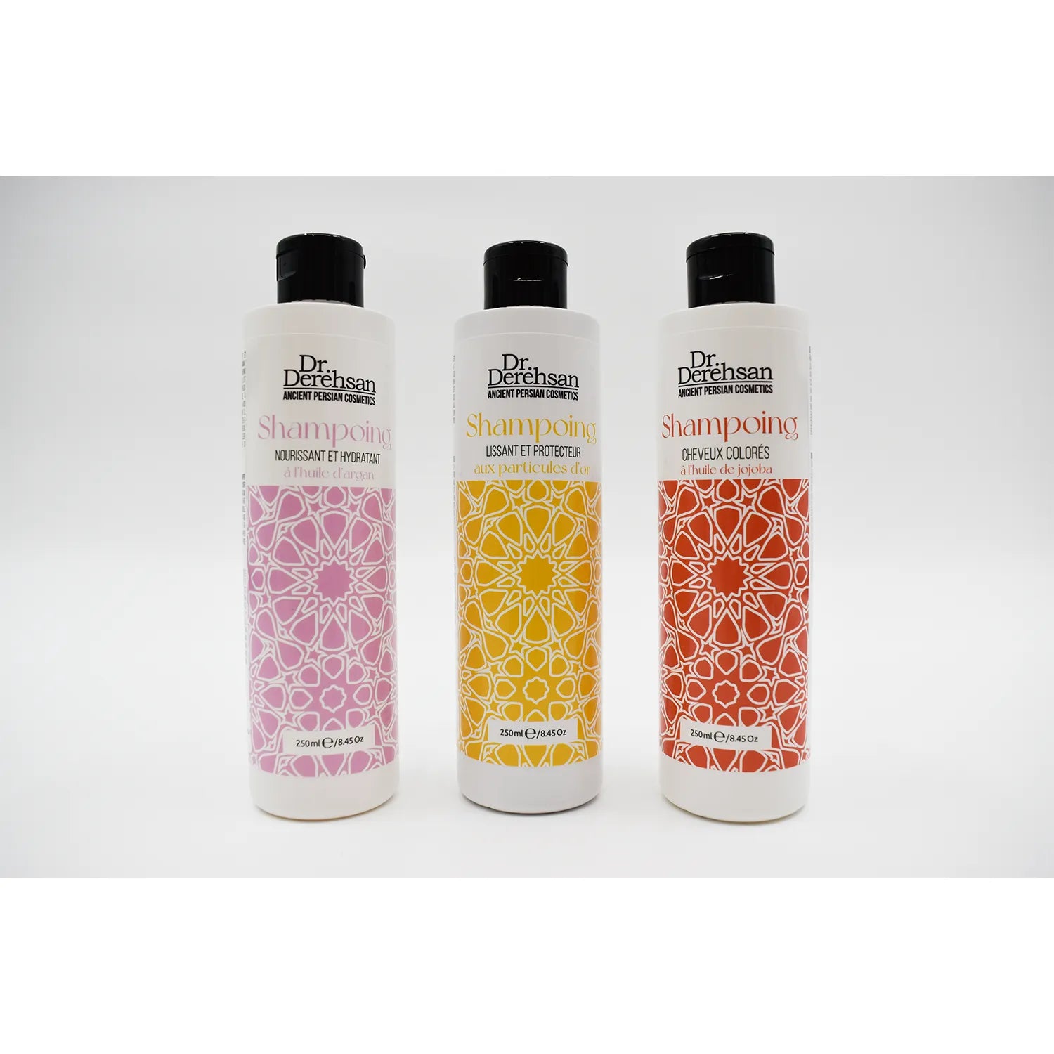 Shampoing cheveux naturels huile jojoba olive brillance protection particules or 250ml