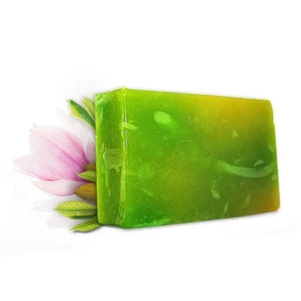 Savon artisanal hydratant magnolia beurre karité cacao huile avocat 100gr