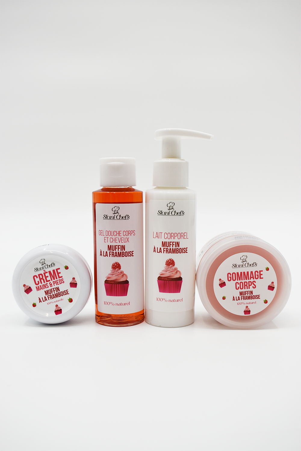 Lait corporel - muffin à la framboise - 100ml 100% naturel