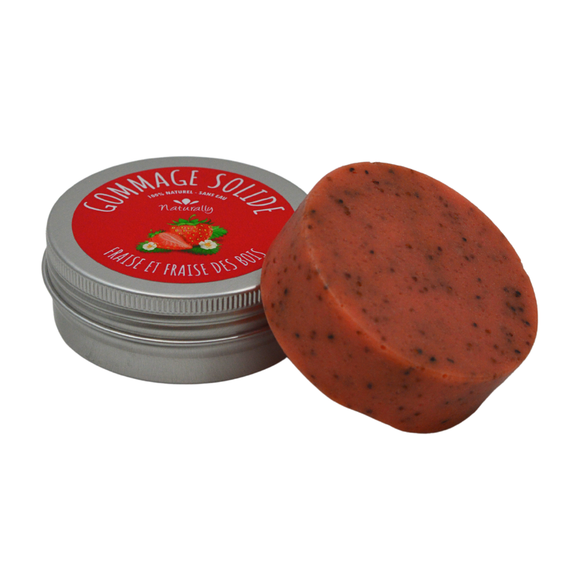 Gommage solide - Fraise et fraise des bois 70gr
