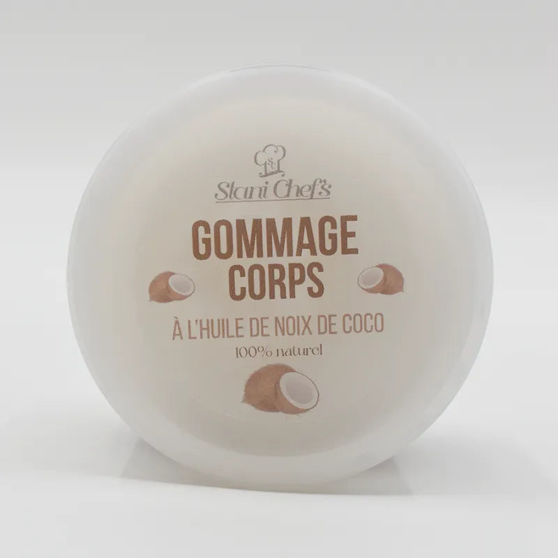 gommage corps huile noix coco amande peau douce hydratation naturelle