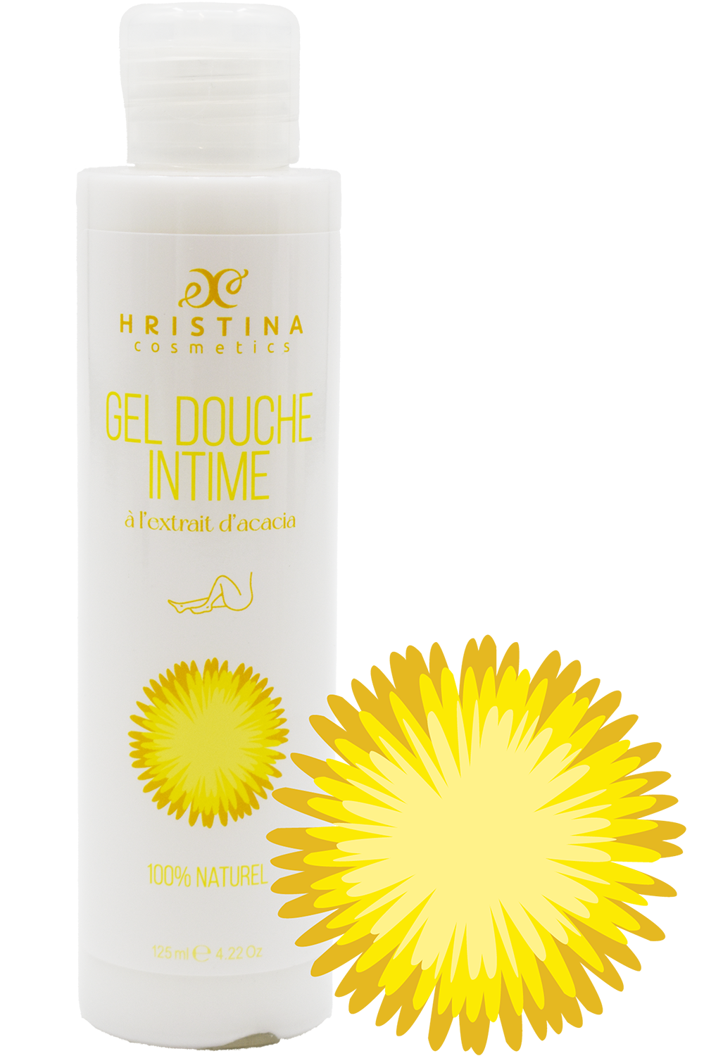 Gel douche intime à l'extrait d'acacia - 125ml 100% naturel