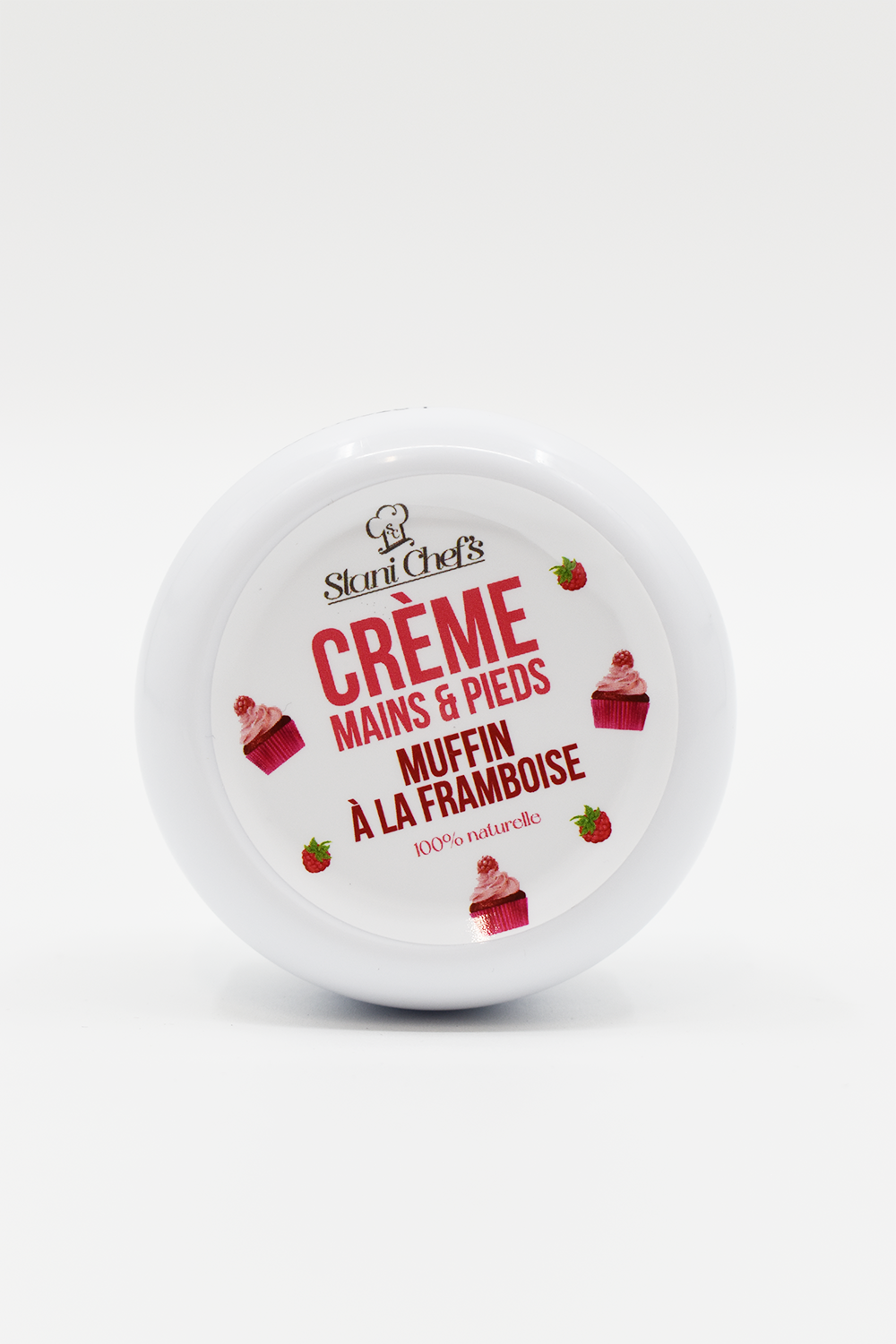 Crème mains et pieds - muffin à la framboise - 50ml 100% naturelle - Format voyage