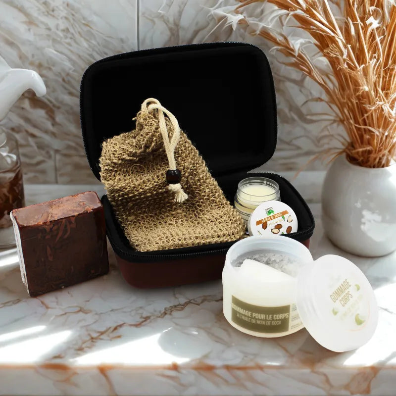 Coffret Gommage Corps Soin – 100% Naturel