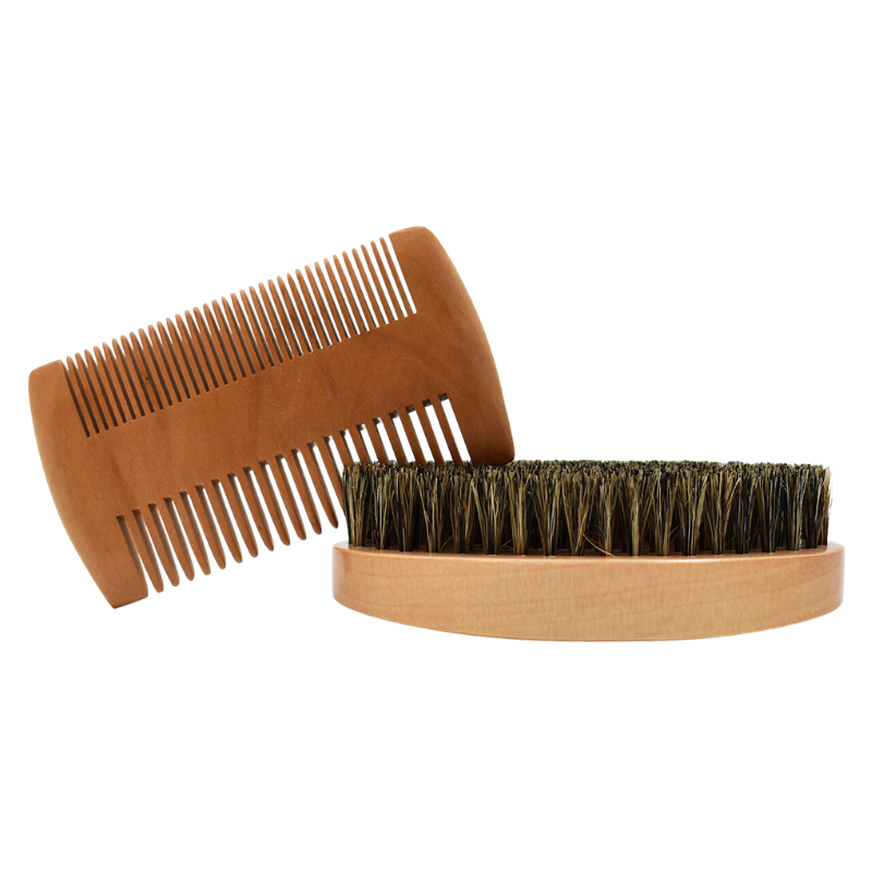 Kit brosse peigne pour barbe et moustache