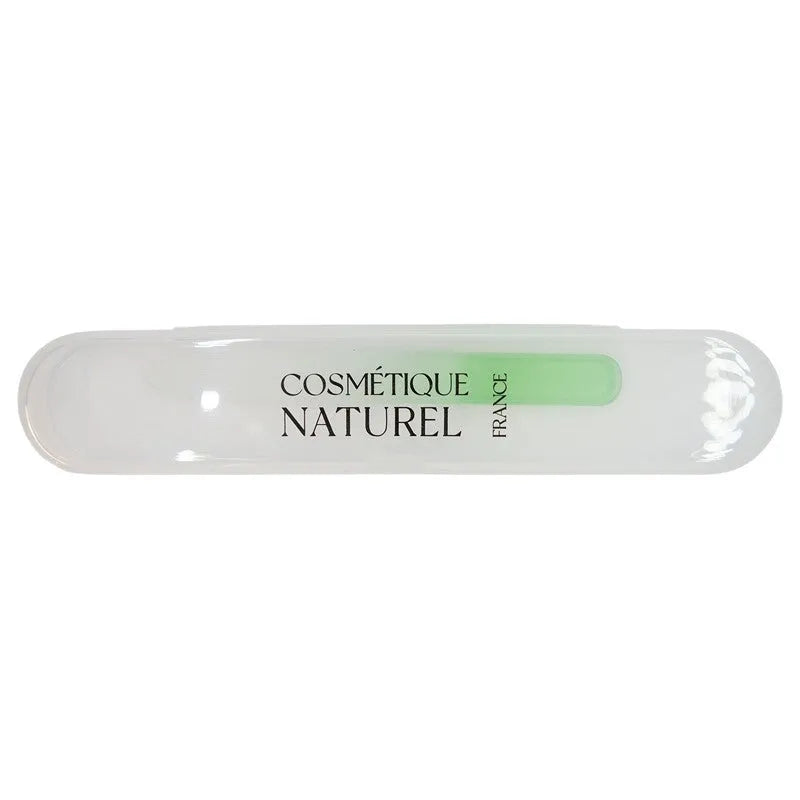Lime à ongles en verre double face pour ongles fragiles 9x1 cm