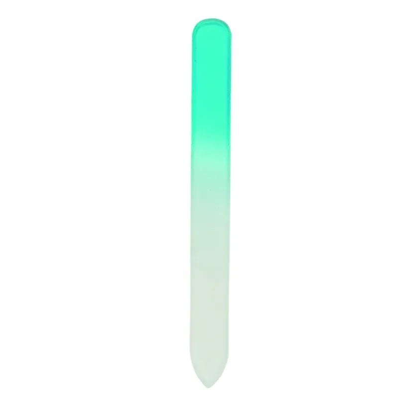Lime ongles verre bleu grains lisses idéale ongles fragiles 9cm