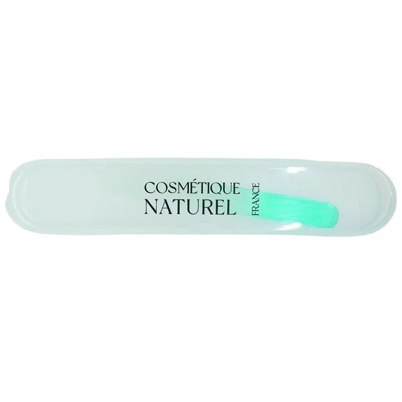 Lime ongles verre bleu grains lisses idéale ongles fragiles 9cm