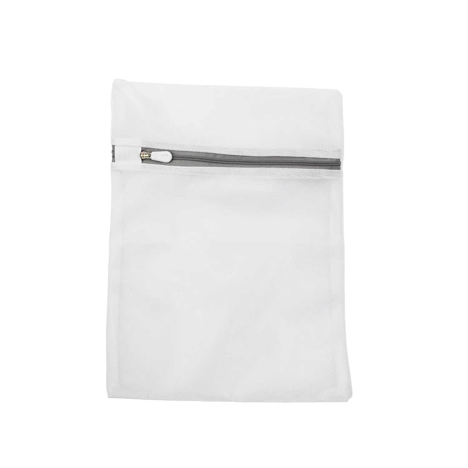 Filet de lavage linge délicat fermeture éclair polyester blanc 22x30 cm