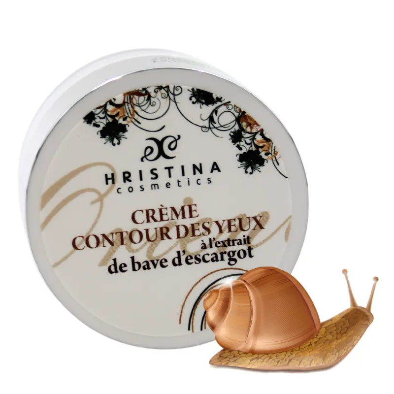 Crème contour yeux anti-âge hydratante bave escargot peau mature sensible