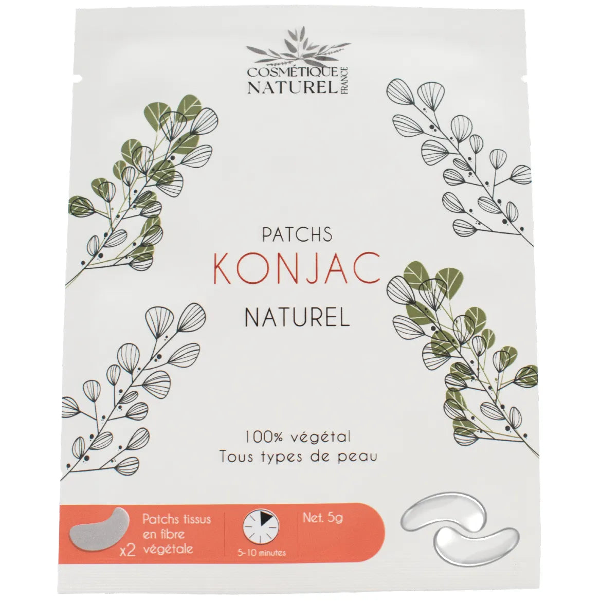 Patchs contours yeux konjac citron hydratants biodégradables apaisants végétaux