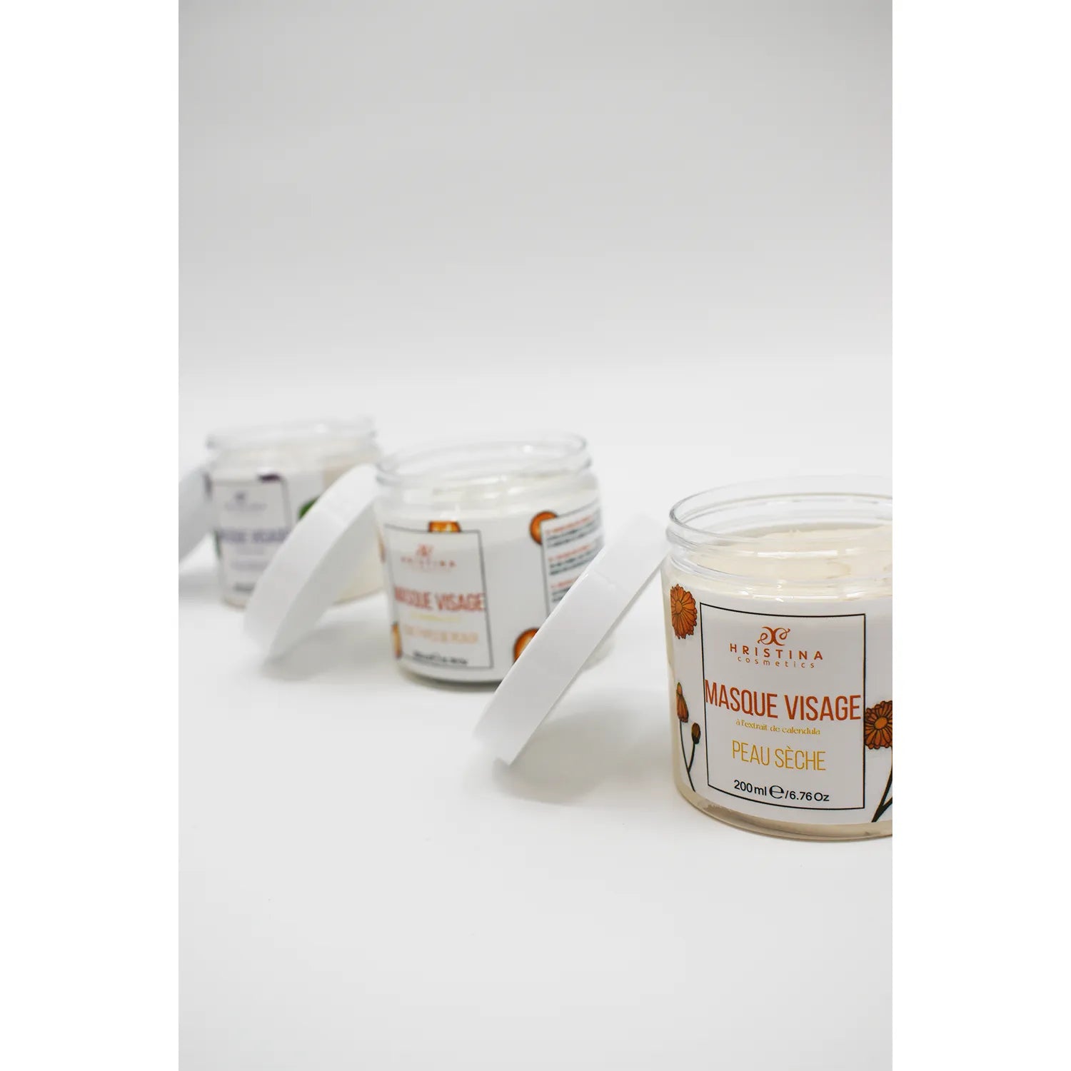 Masque visage naturel vitamines A E kaolin hydratant régénérant tous types peau