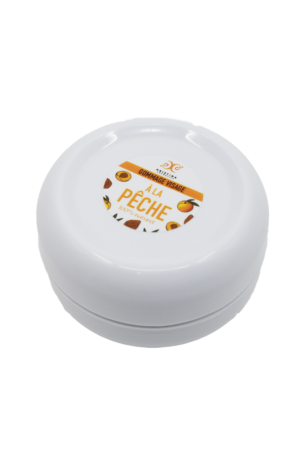 Gommage visage pêche - 50ml 100% naturel - Format voyage