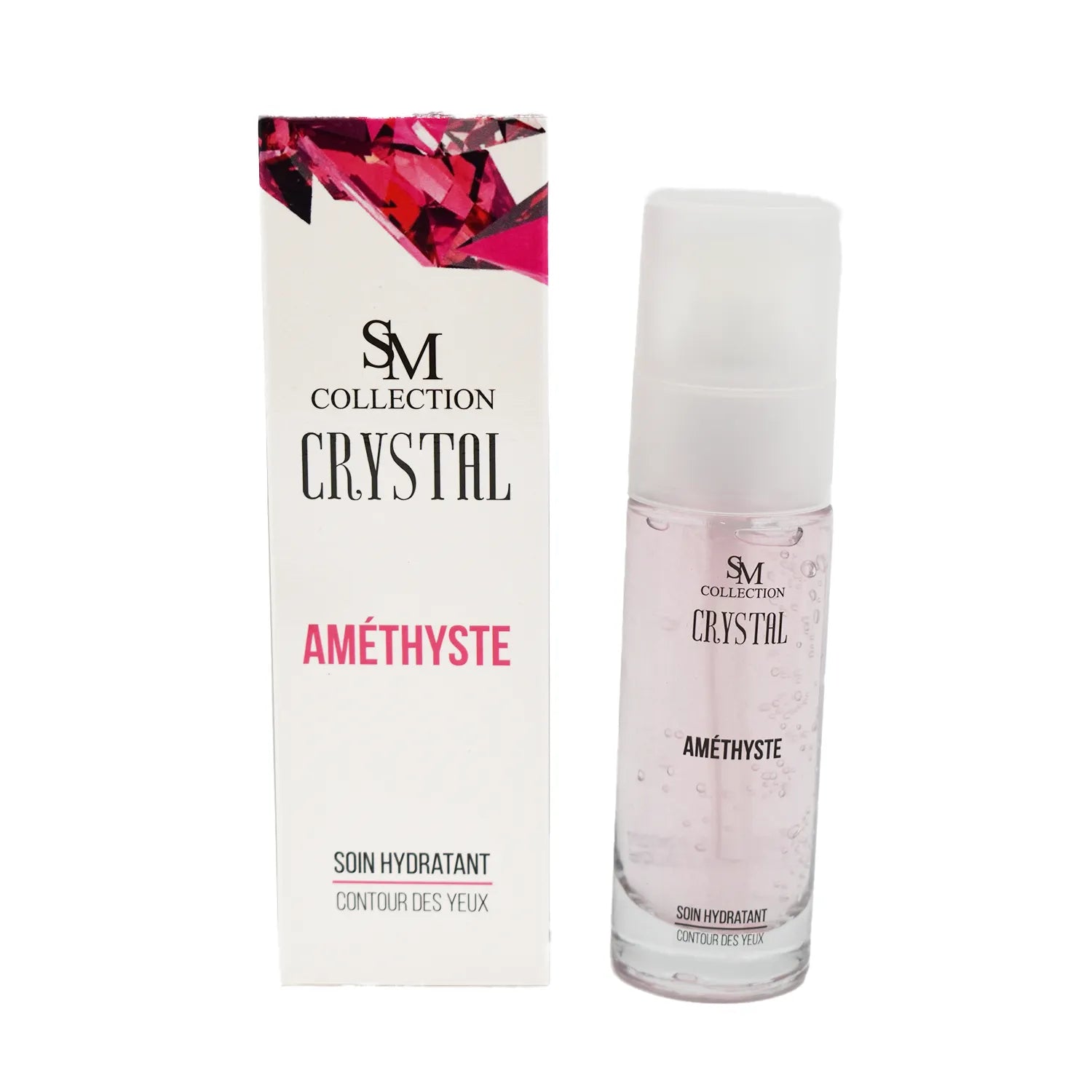Crème contour yeux améthyste hydratante naturelle peaux sèches sensibles anti-rides 30ml